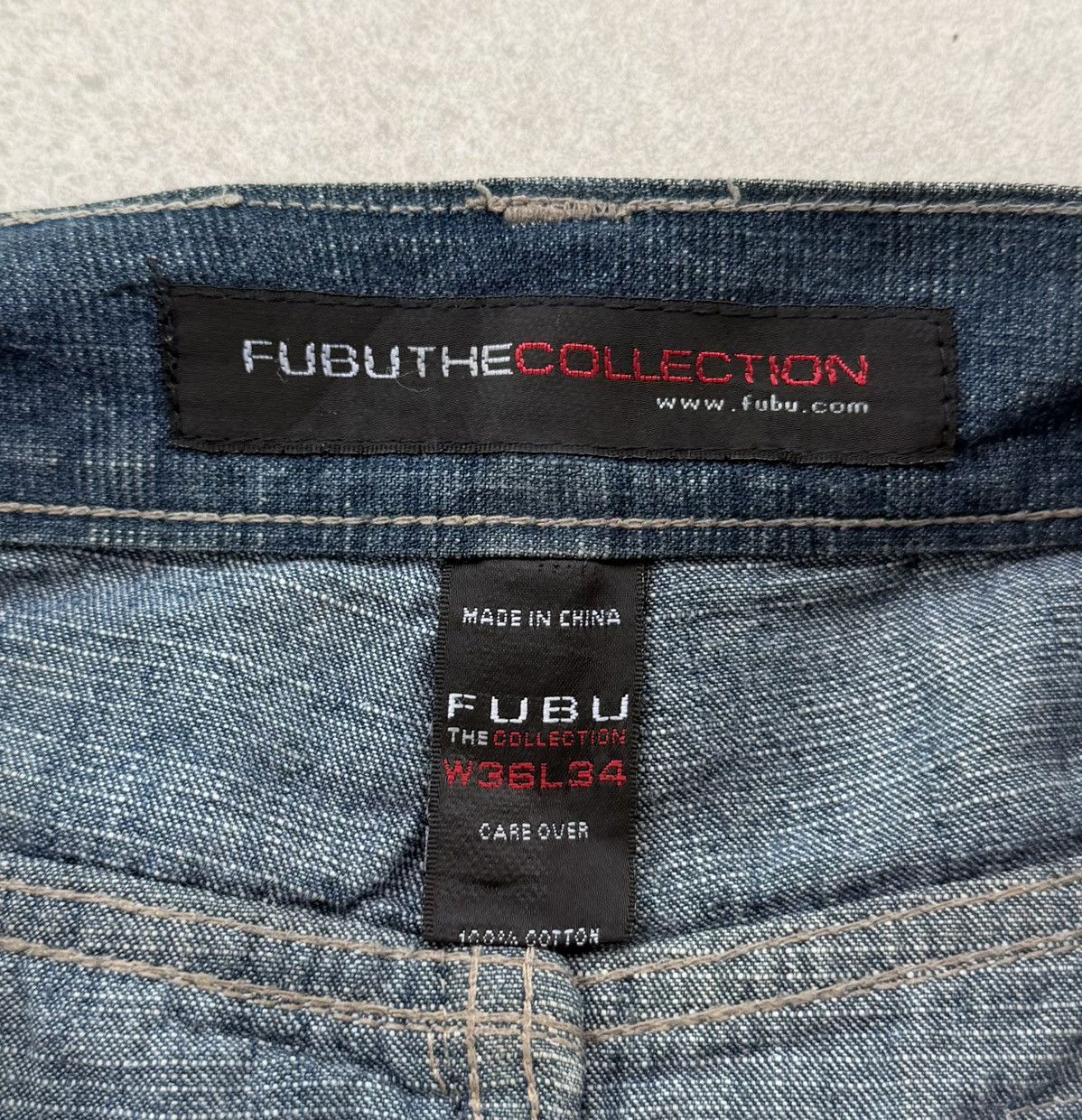 Fubu FUBU The Collection Baggy Jeans Patchwork Vintage Hip Hop Size US 36 / EU 52 - 13 Thumbnail