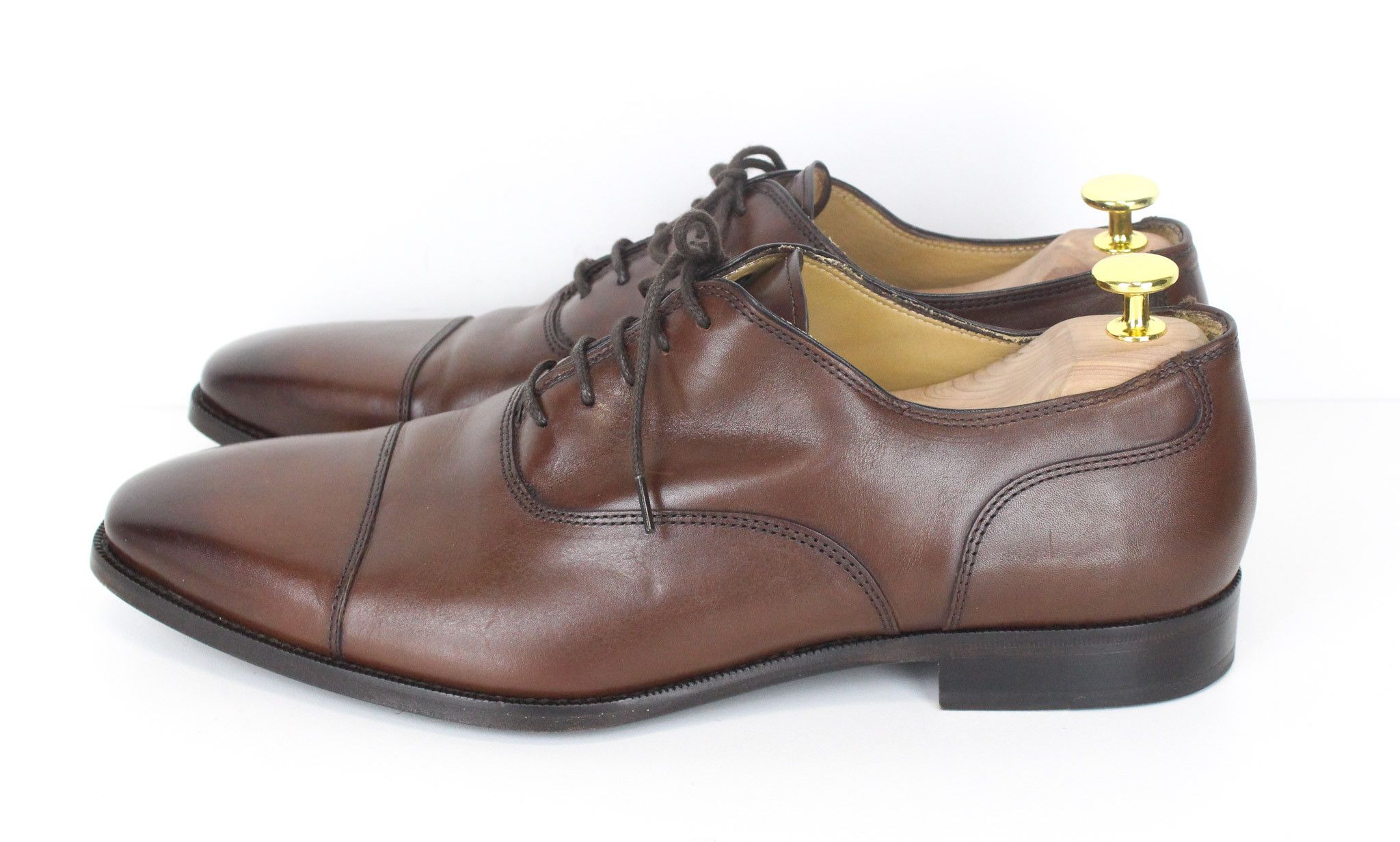 Suitsupply EU44 Brown Leather Laced Low-Top 72107 Size US 11 / EU 44 - 6 Thumbnail