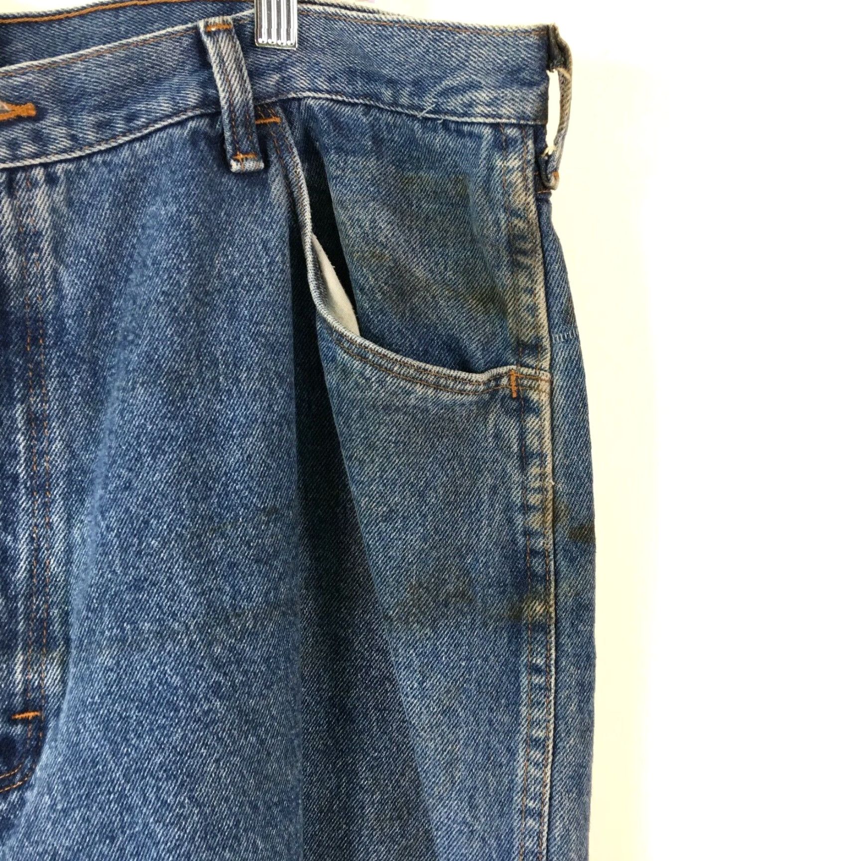 Denime Rustler Heavy Comfort Blue Denim Jeans Regular Fit Straight Leg Men's Size 42x30 Classic Size US 42 / EU 58 - 6 Thumbnail