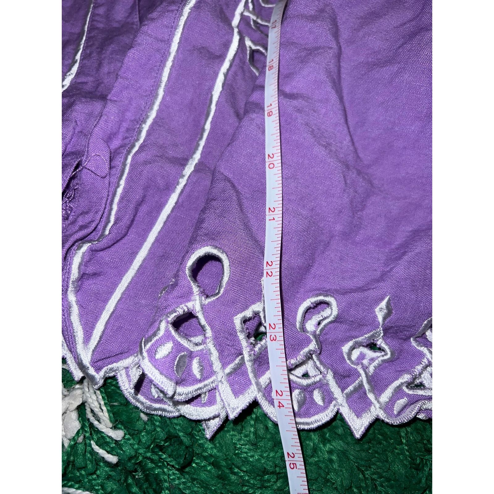 Bob Mackie Womens Vintage Bob Mackie Top Wearable Art Purple Art Large Size L / US 10 / IT 46 - 12 Thumbnail