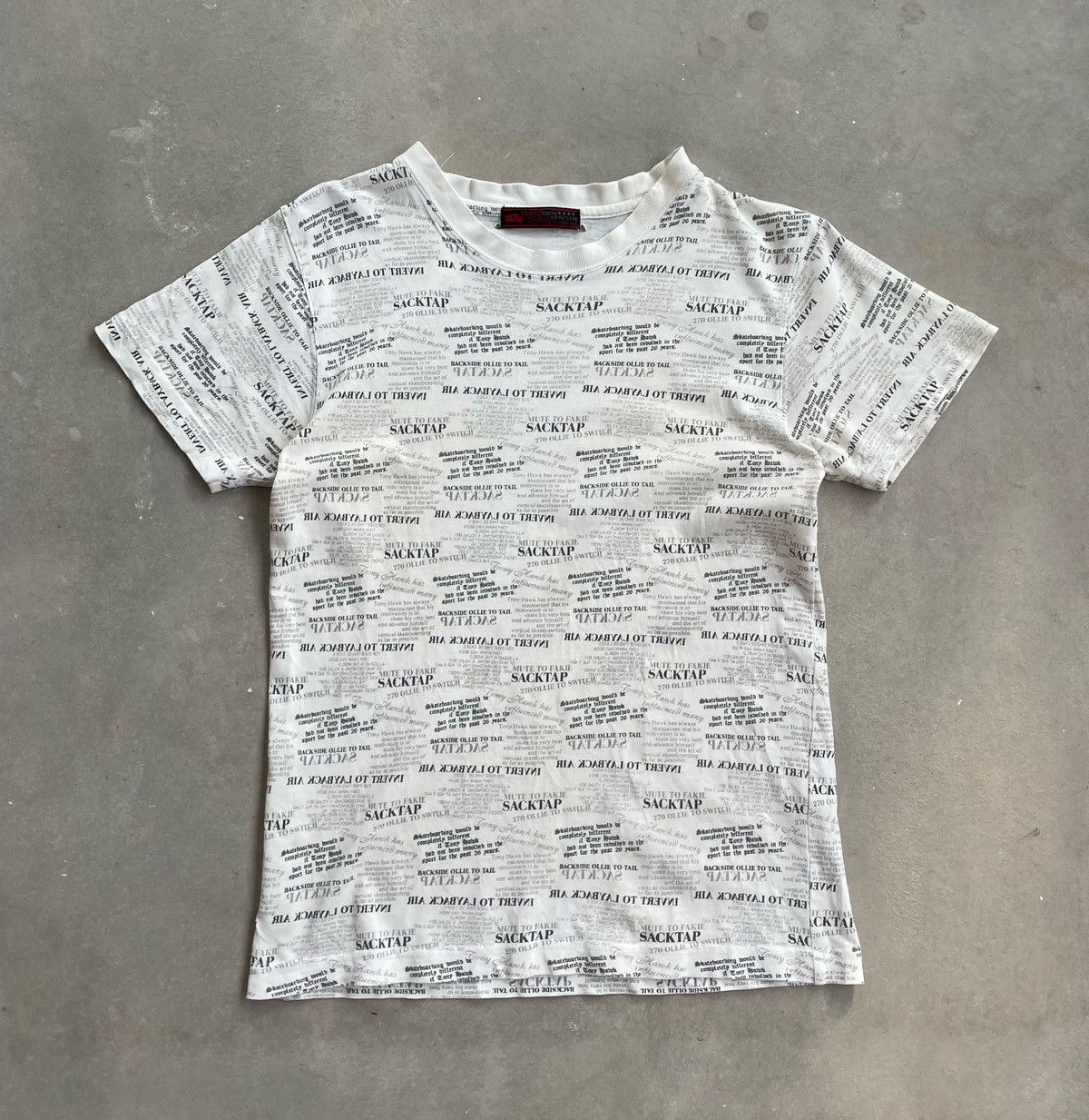 Tony Hawk × Vintage TONY HAWK OVERPRINT WORDIE TEE Size US XS / EU 42 / 0 - 1 Thumbnail