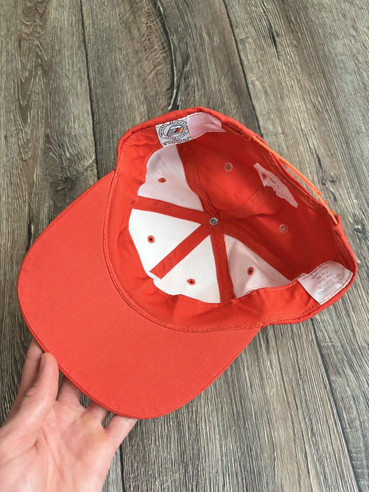 Formula 1 Vintage 90s Michael Schumacher Ferrari Racing Signed Hat Size ONE SIZE - 10 Thumbnail