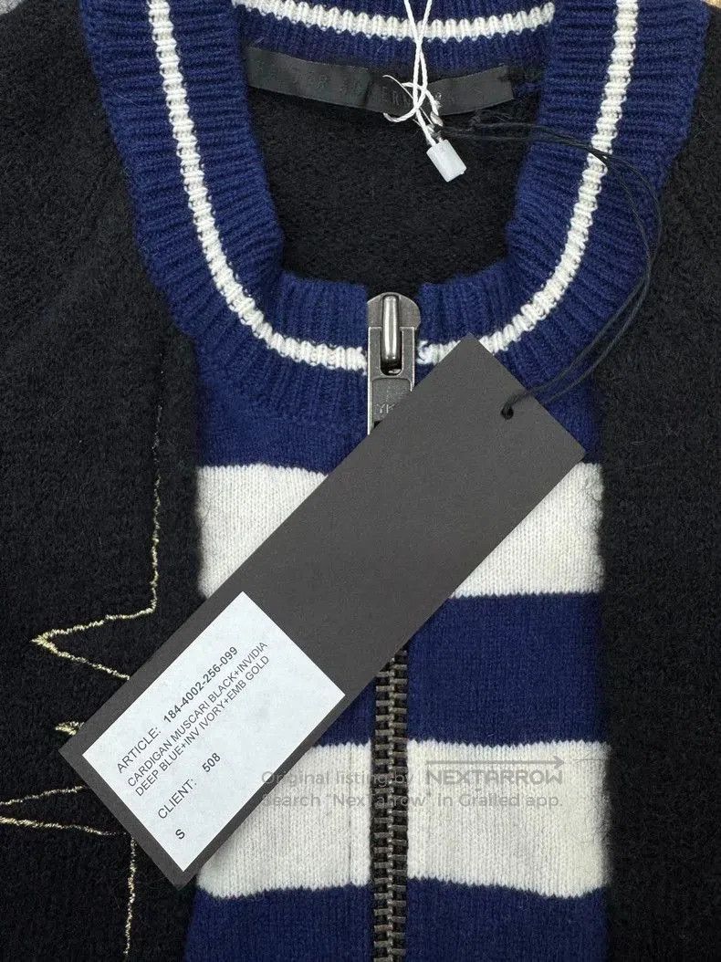 Haider Ackermann HAIDER ACKERMANN Colorblock Sweater Coat. Size US S / EU 44-46 / 1 - 6 Thumbnail