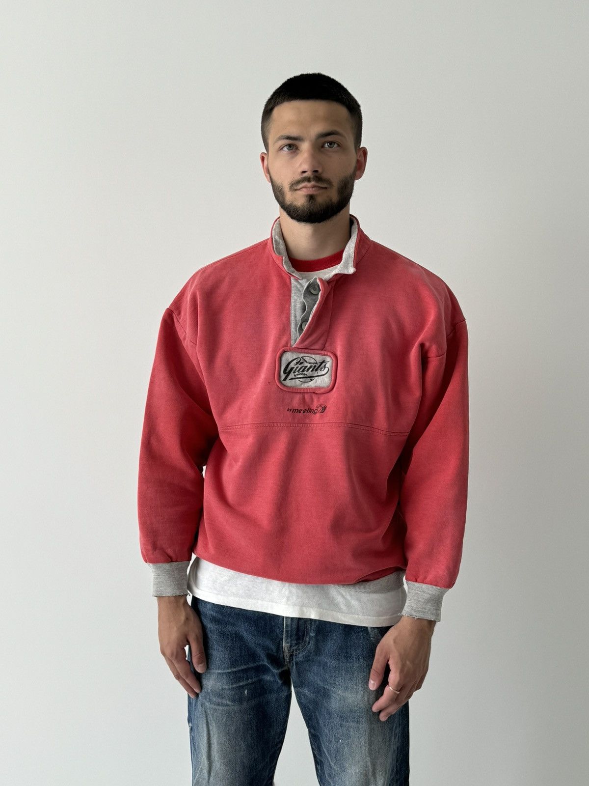 MLB × Vintage Vintage 80s MLB San Francisco Giants Faded Sweatshirt Size US M / EU 48-50 / 2 - 2 Thumbnail