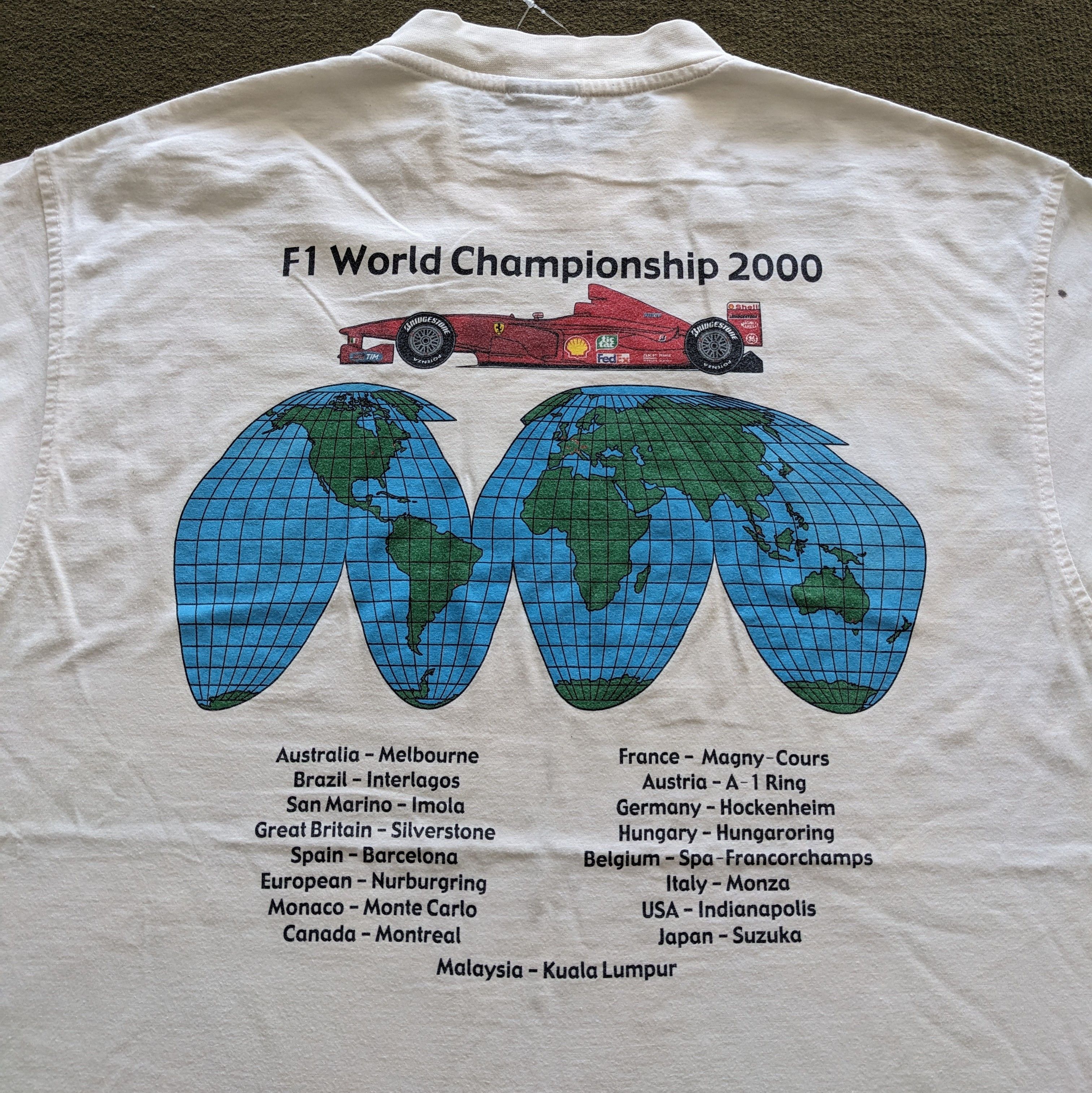 Ferrari Vintage FERRARI F1 World Championship 2000 Racing T-shirt Size US M / EU 48-50 / 2 - 2 Thumbnail