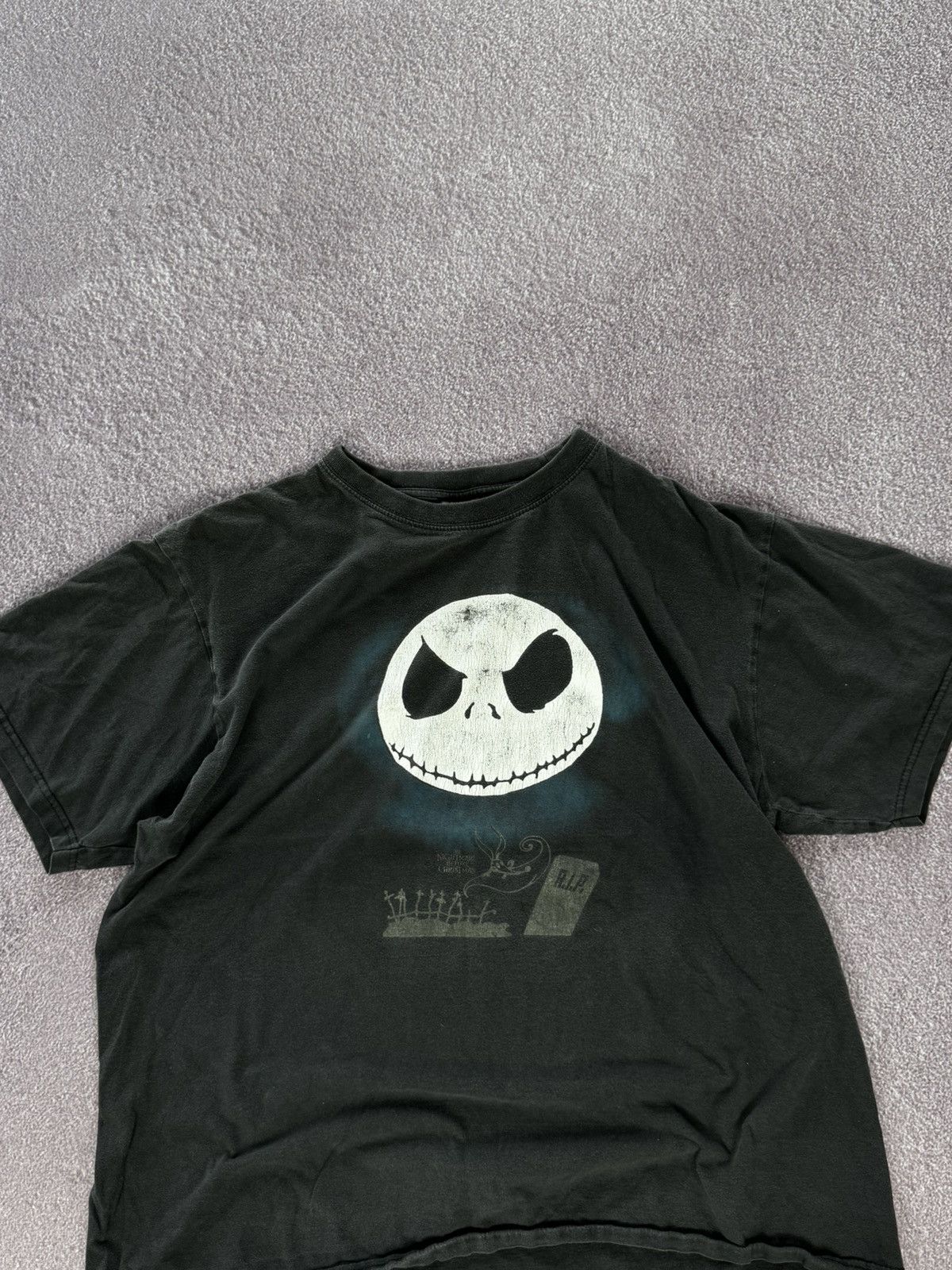 Disney Vintage The Nightmare Before Christmas T Shirt Black Size US XL / EU 56 / 4 - 2 Thumbnail
