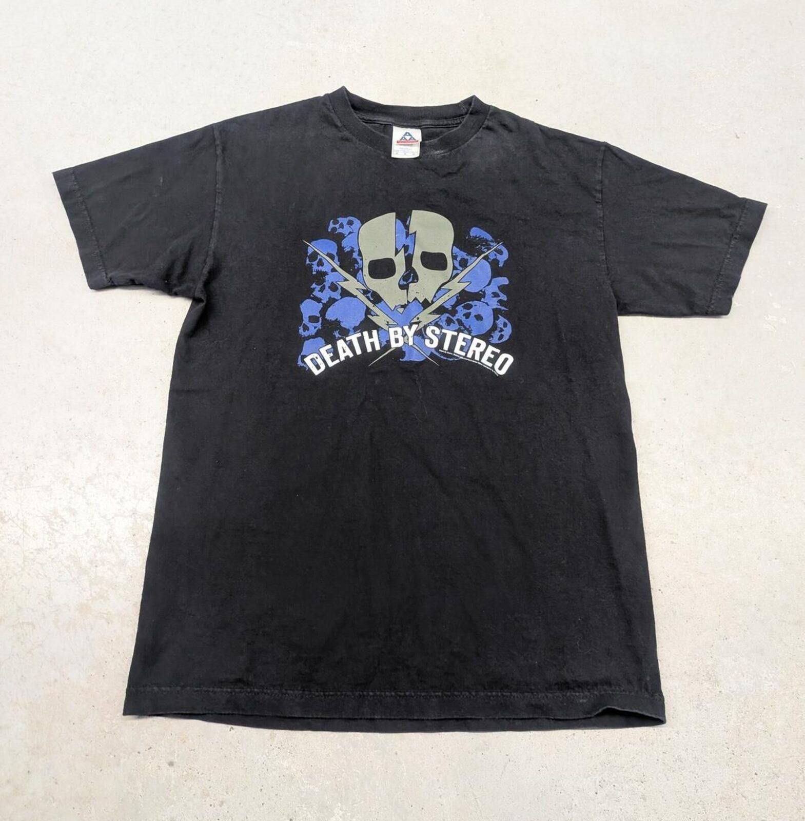 AAA Vintage Y2K Death By Stereo 2005 Band T-shirt Size US M / EU 48-50 / 2 - 1 Thumbnail