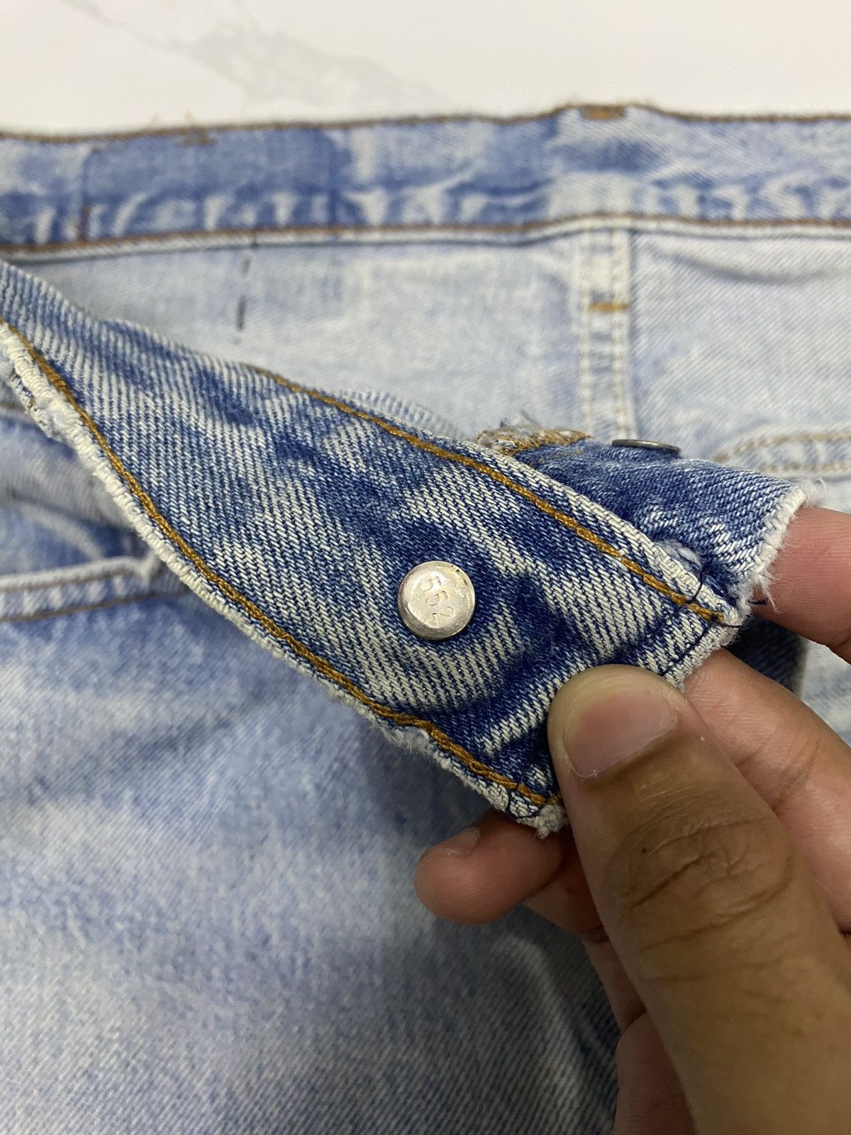 Levi's 🔥LEVIS VINTAGE 501 CUSTOM DISTRESSED DENIM JEANS Size US 32 / EU 48 - 10 Thumbnail