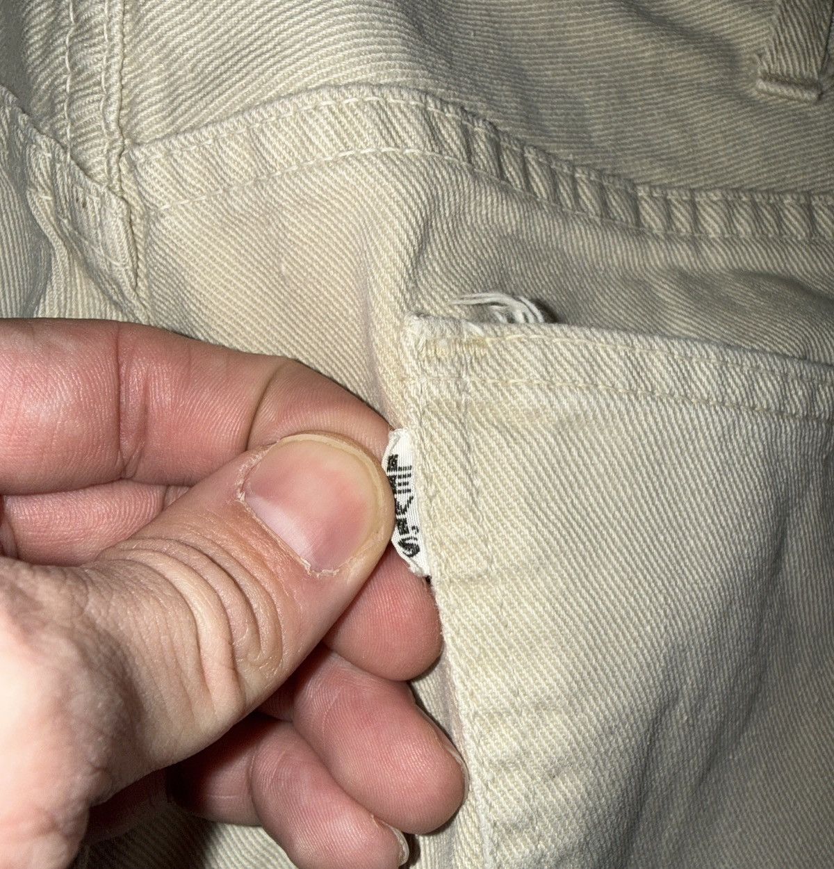 Levi's Vintage 60’s Big E Levi’s White Tab Bell Bottom Denim Jeans Size US 32 / EU 48 - 9 Thumbnail