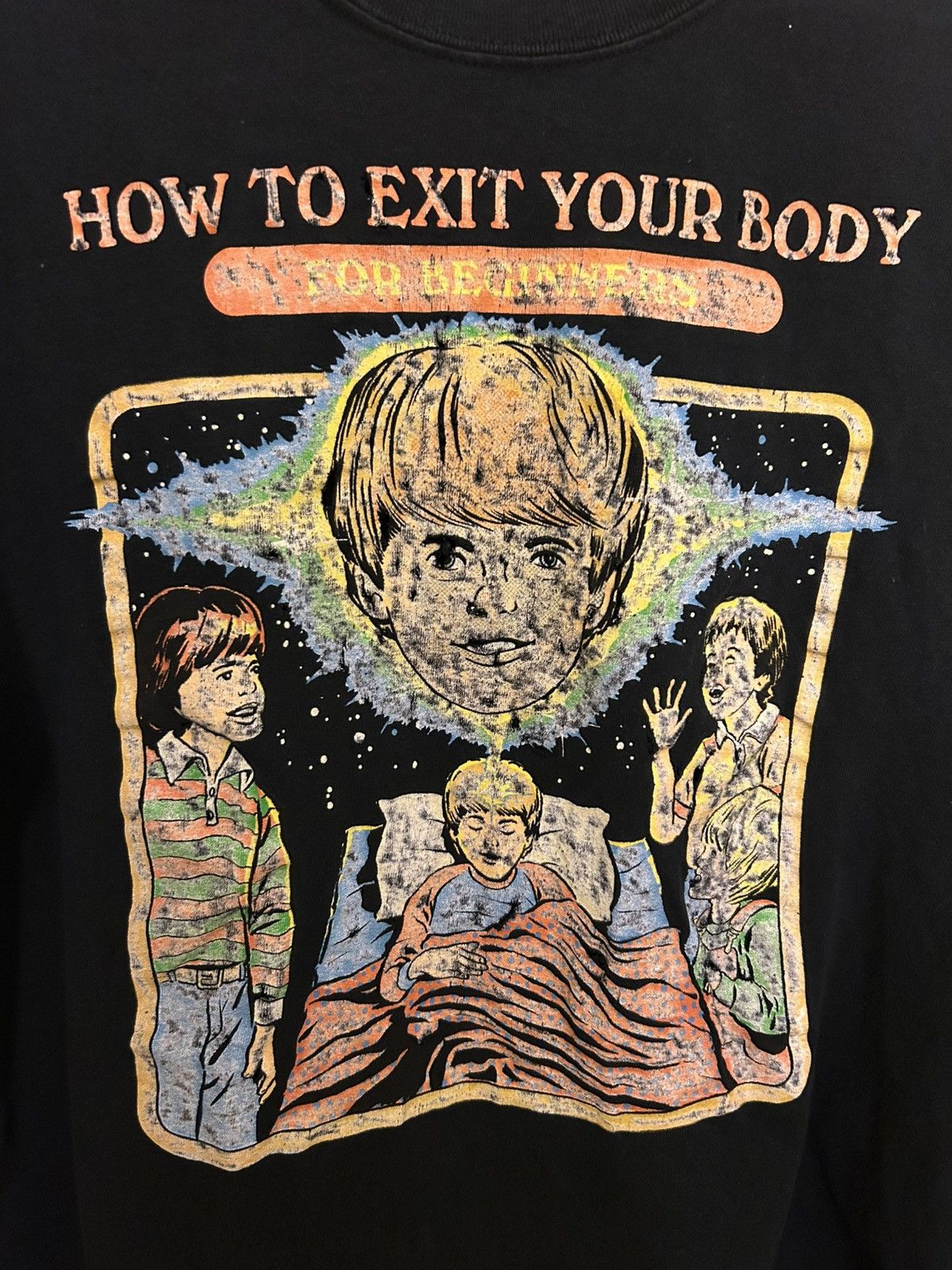 Vintage VINTAGE SUPER WORN HOW TO EXIT YOUR BODY tshirt Size US XL / EU 56 / 4 - 9 Thumbnail