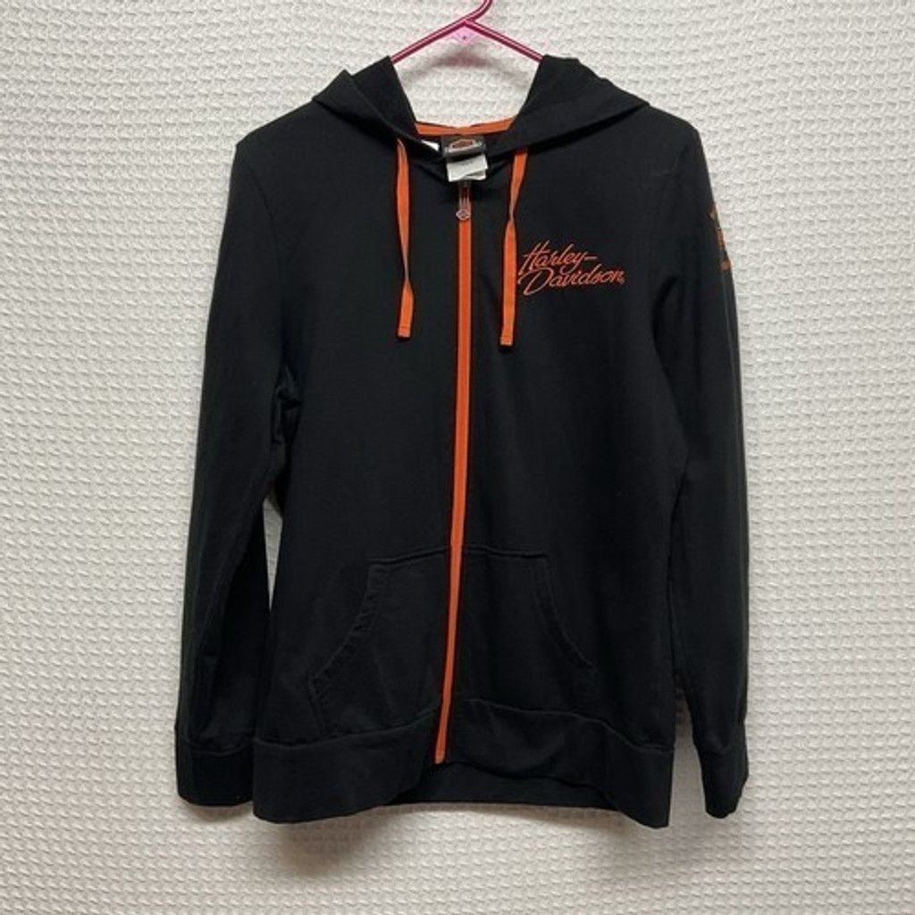 Harley Davidson Harley-Davidson FullZip Fleece Biker Hoodie Jacket Women M Size M / US 6-8 / IT 42-44 - 6 Thumbnail