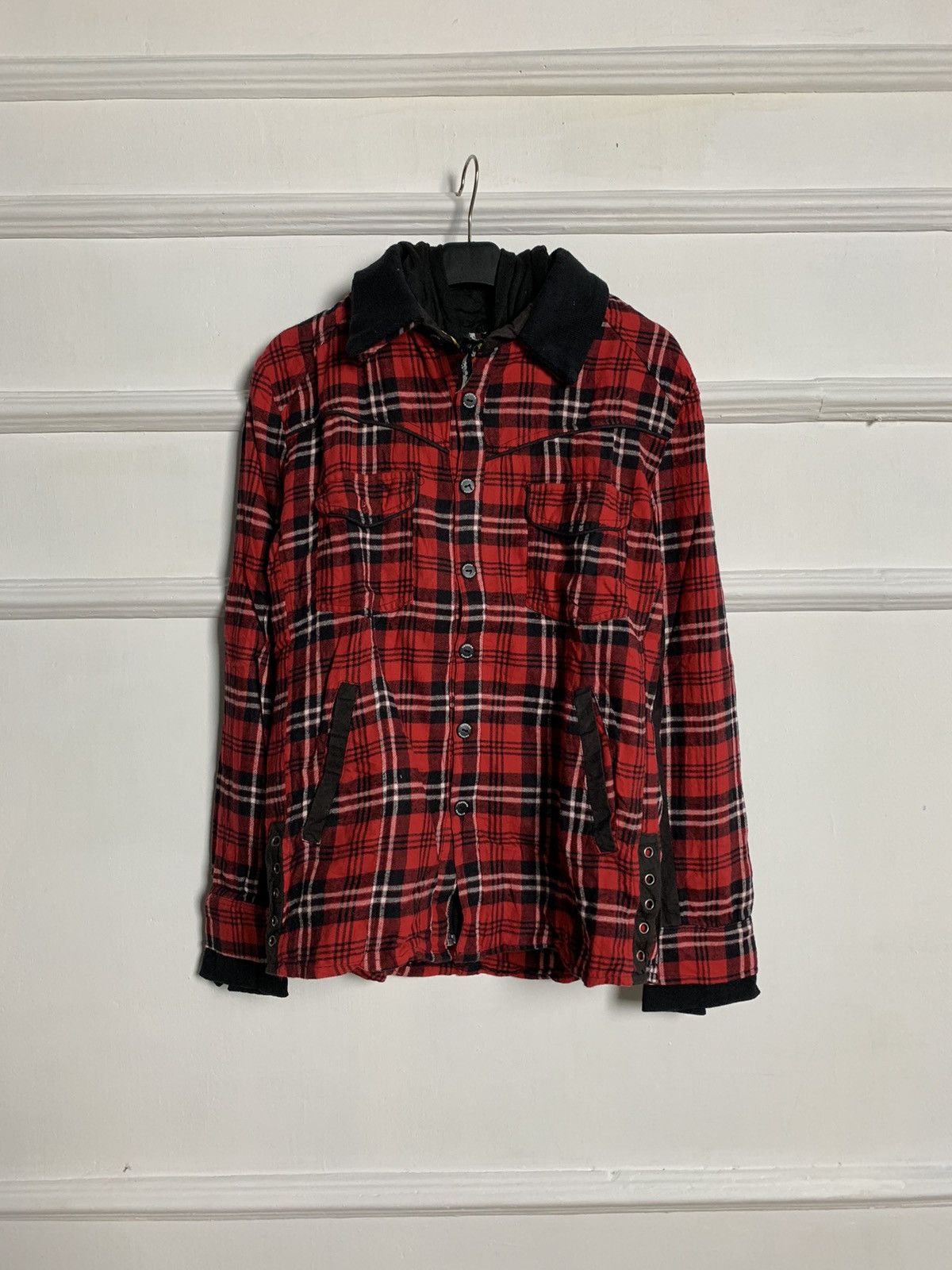 If Six Was Nine × Japanese Brand × Le Grande Bleu (L.G.B.) cero nias flannel zipper hoodie button ups shirt Size US M / EU 48-50 / 2 - 2 Thumbnail