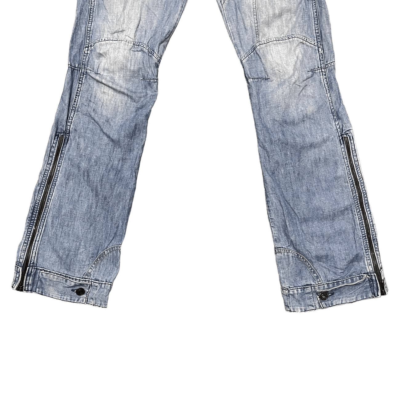 G-Star Vintage G Star Raw Flared Denim Pants Size US 31 - 3 Thumbnail
