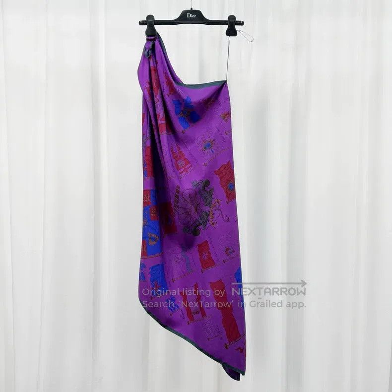 Hermes Hermes One-shoulder Silk Dress Size XXS / US 00 / IT 34 - 1 Thumbnail