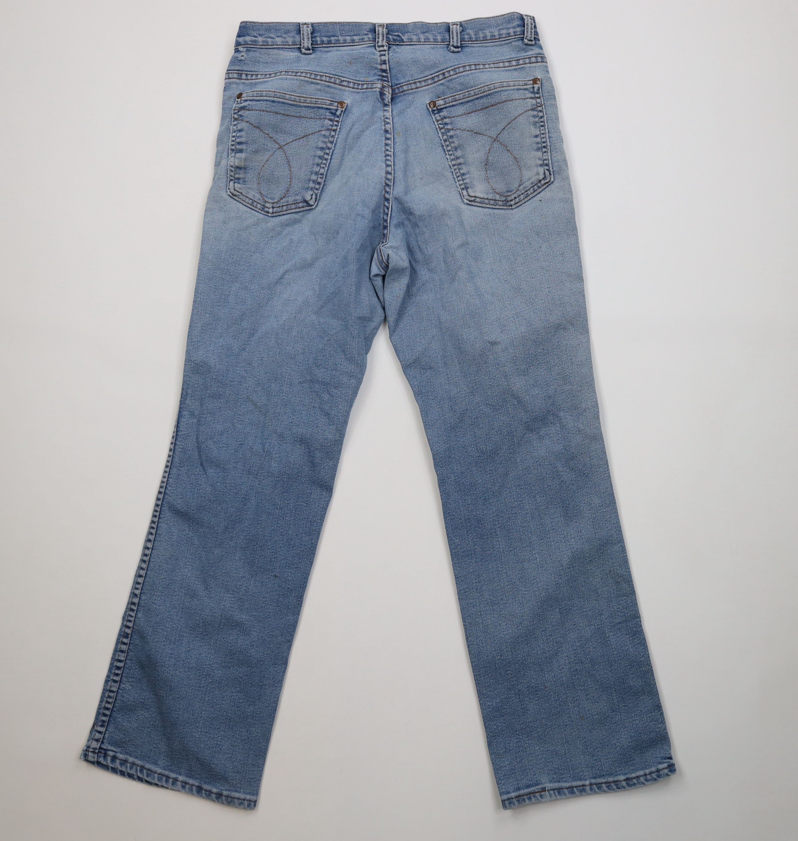 Vintage Vintage 70s Streetwear Flared Wide Leg Denim Jeans USA Size US 32 / EU 48 - 11 Thumbnail