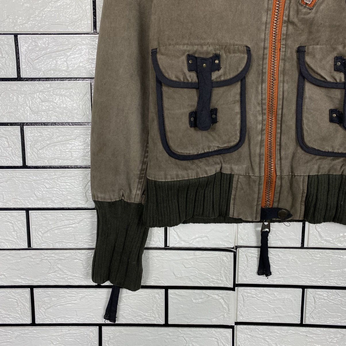 Japanese Brand 📌Cropped Bondage Parachute Biker Jacket Avirex Size US S / EU 44-46 / 1 - 5 Thumbnail