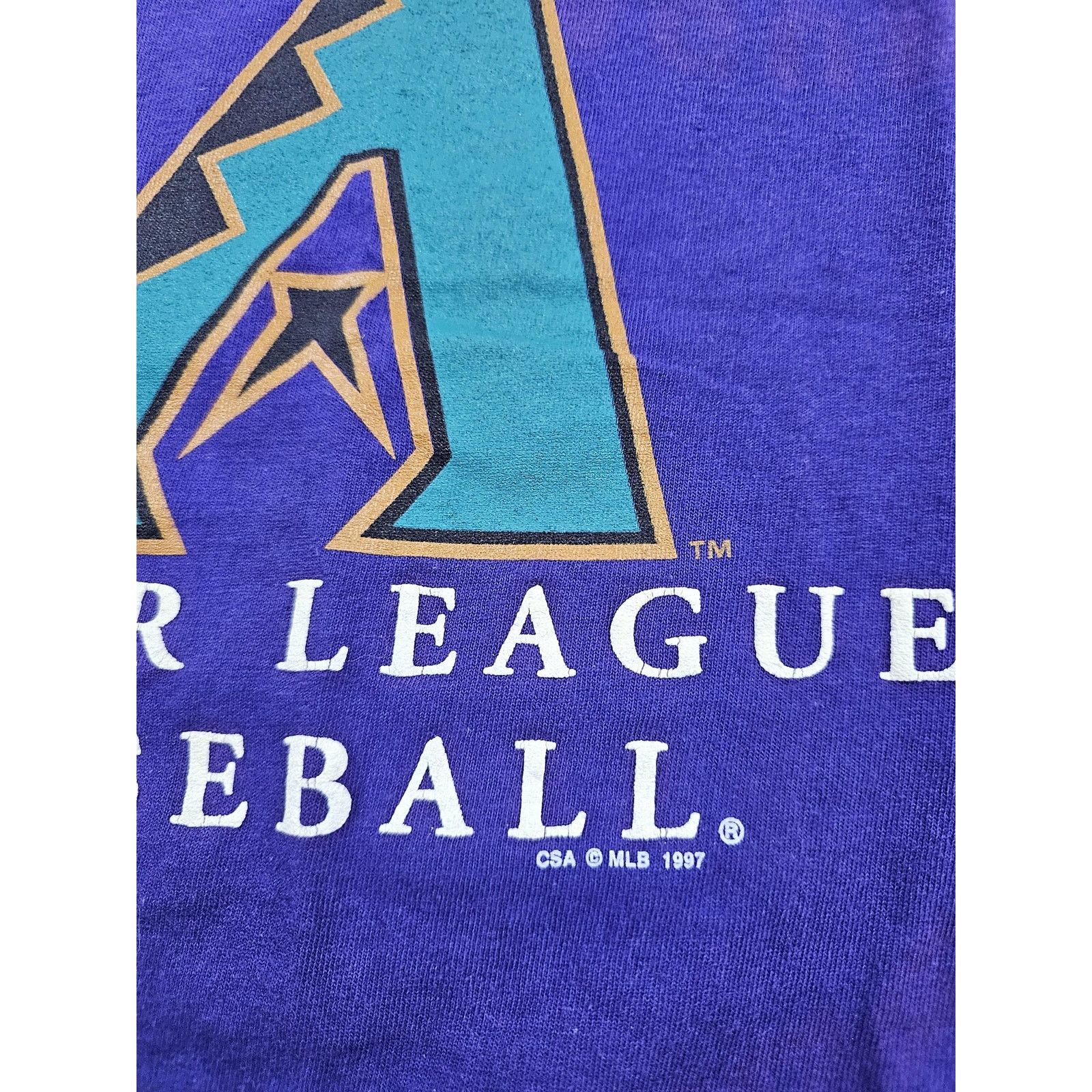 CSA Arizona Diamondbacks Inagural Season 1998 T-shirt, Purple, L Size US L / EU 52-54 / 3 - 7 Thumbnail
