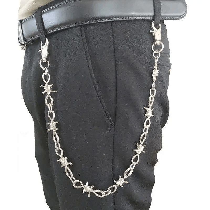 Jewelry Barb Wire Wallet Chain Size ONE SIZE - 1 Thumbnail
