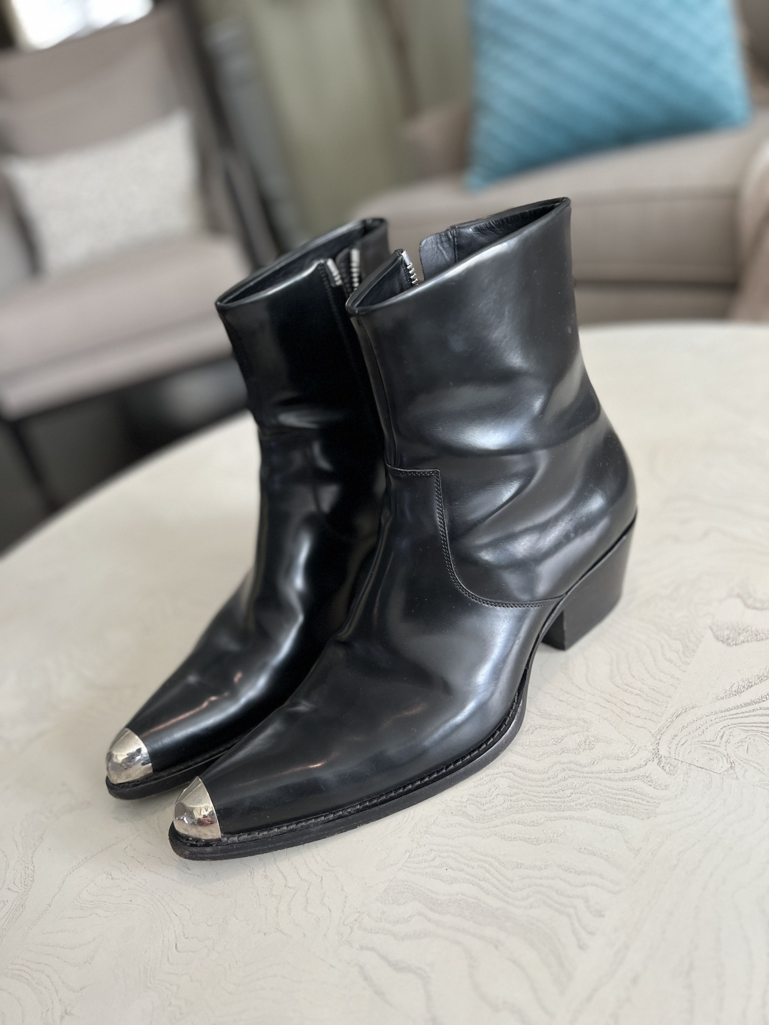 Calvin Klein 205W39NYC × Raf Simons CK205 Metal toe boots | Grailed