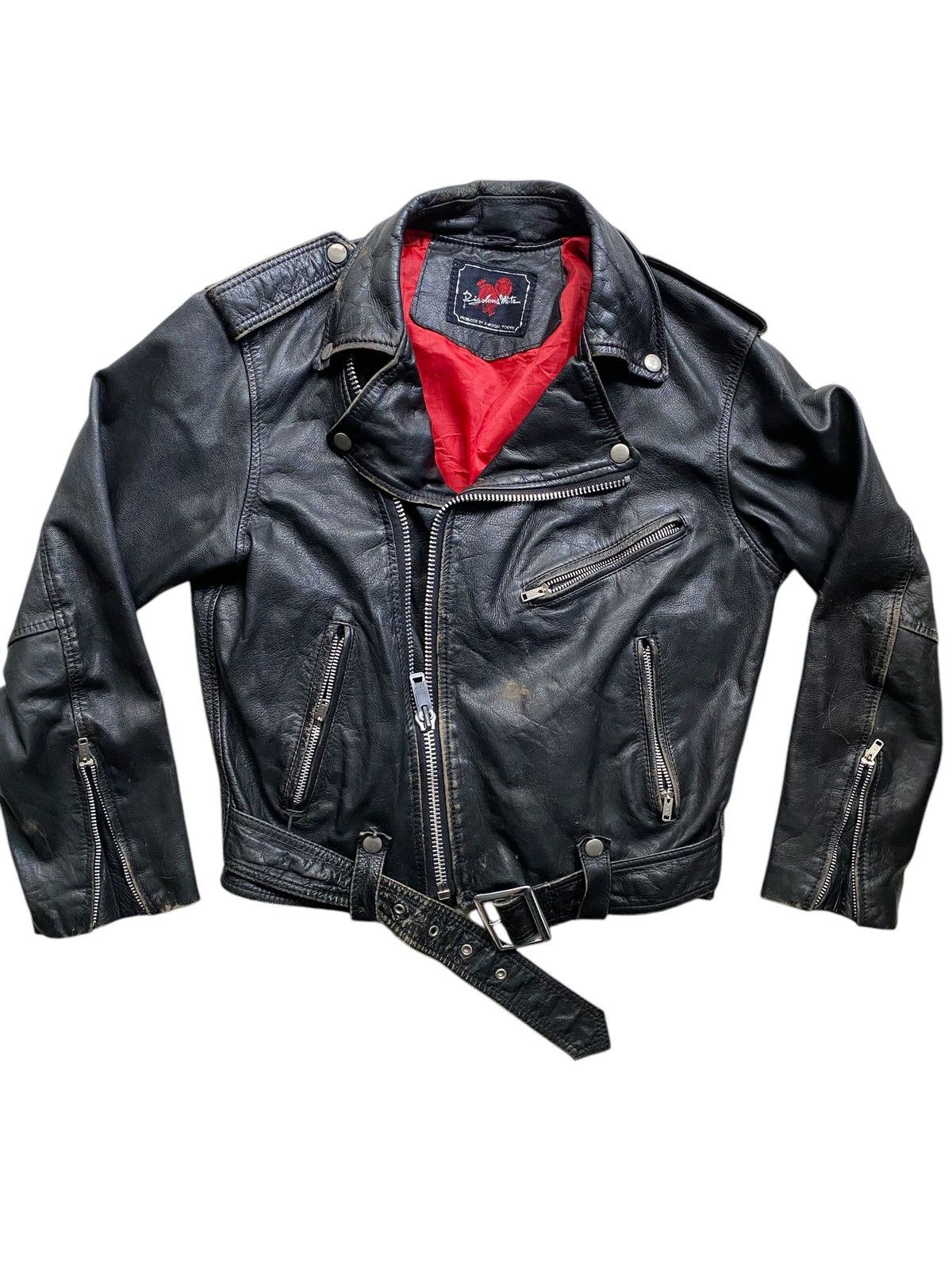 Japanese Brand Kakushi Tokyo Leather Perfecto Punk jacket nice design Size US M / EU 48-50 / 2 - 11 Thumbnail