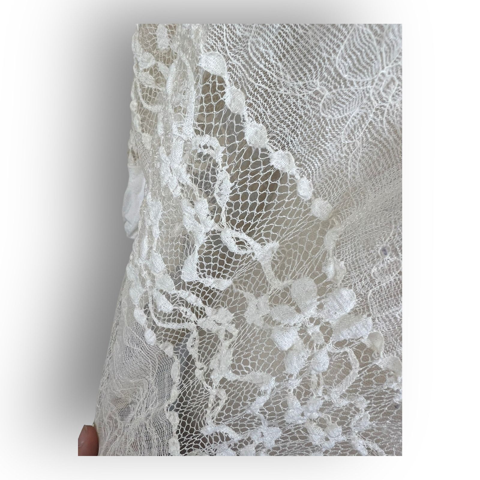 Vintage Lush Vintage Y2K Lace Boho Dolman-Sleeve Top | Small | Cream Size S / US 4 / IT 40 - 5 Thumbnail