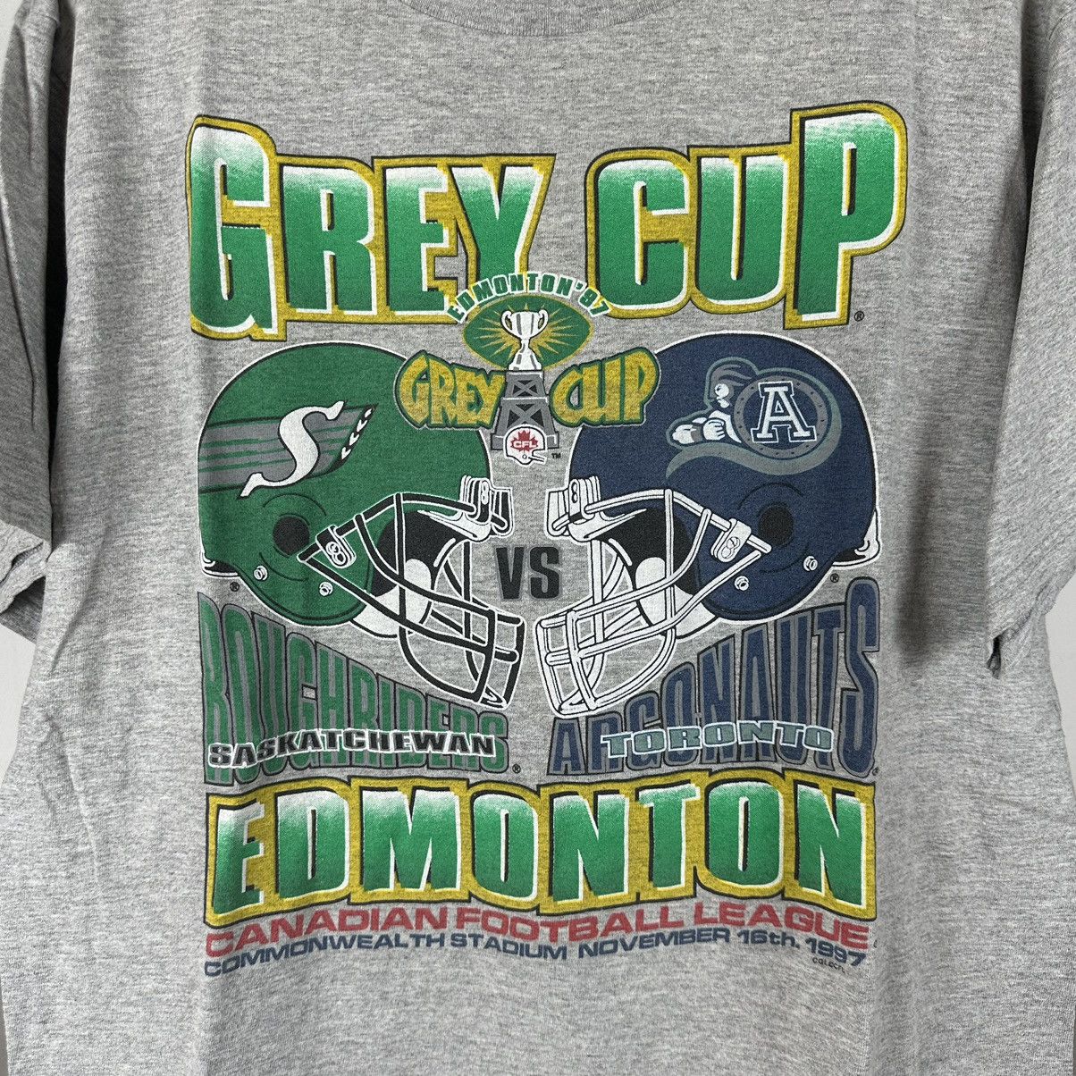NFL × Vintage Vintage 1997 Edmonton Grey Cup CFL Football T-shirt Size US XL / EU 56 / 4 - 3 Thumbnail