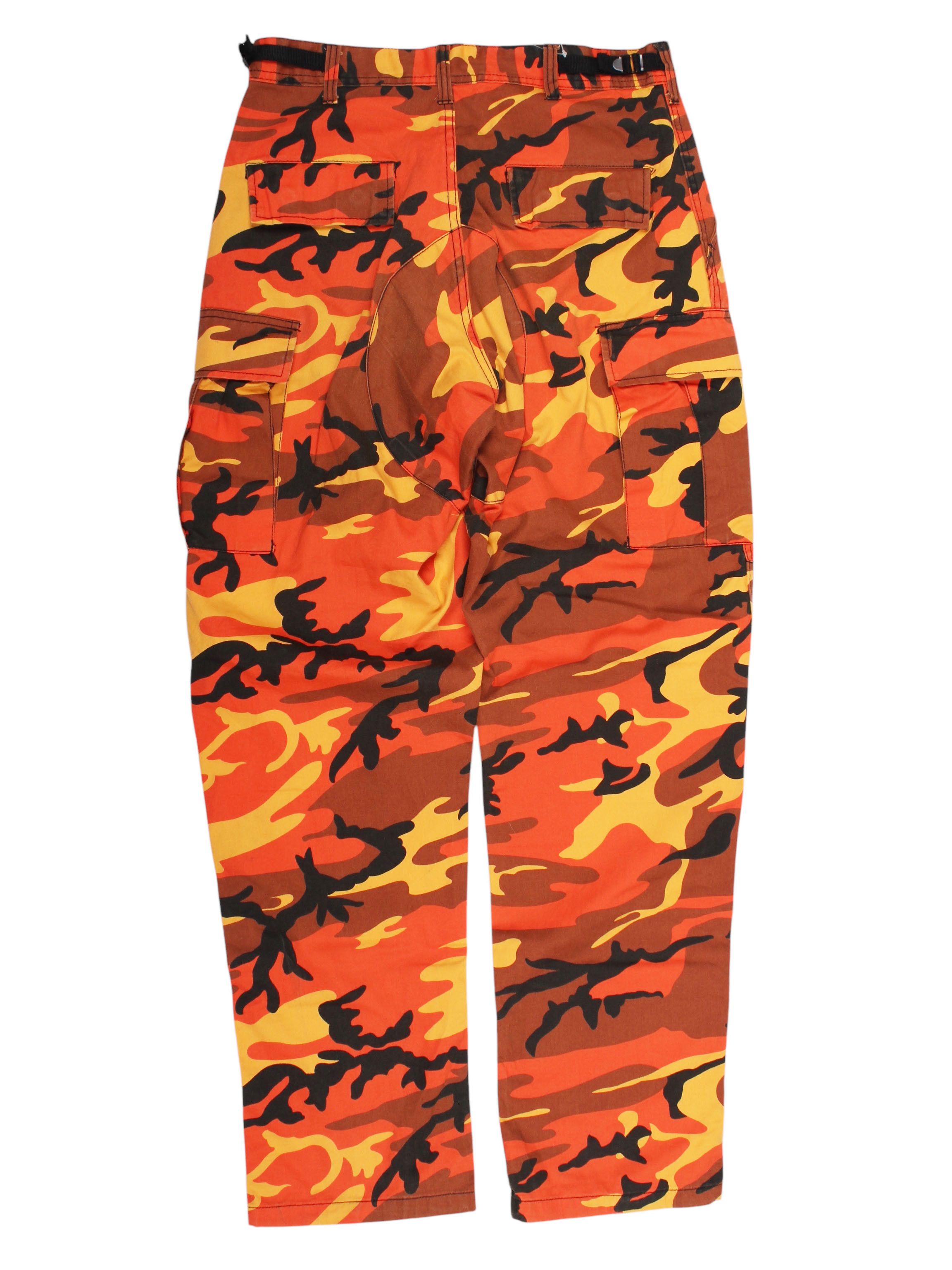 Vintage Vintage Orange Camo Cargo Pants , Camouflage Cargo Size US 31 - 1 Thumbnail