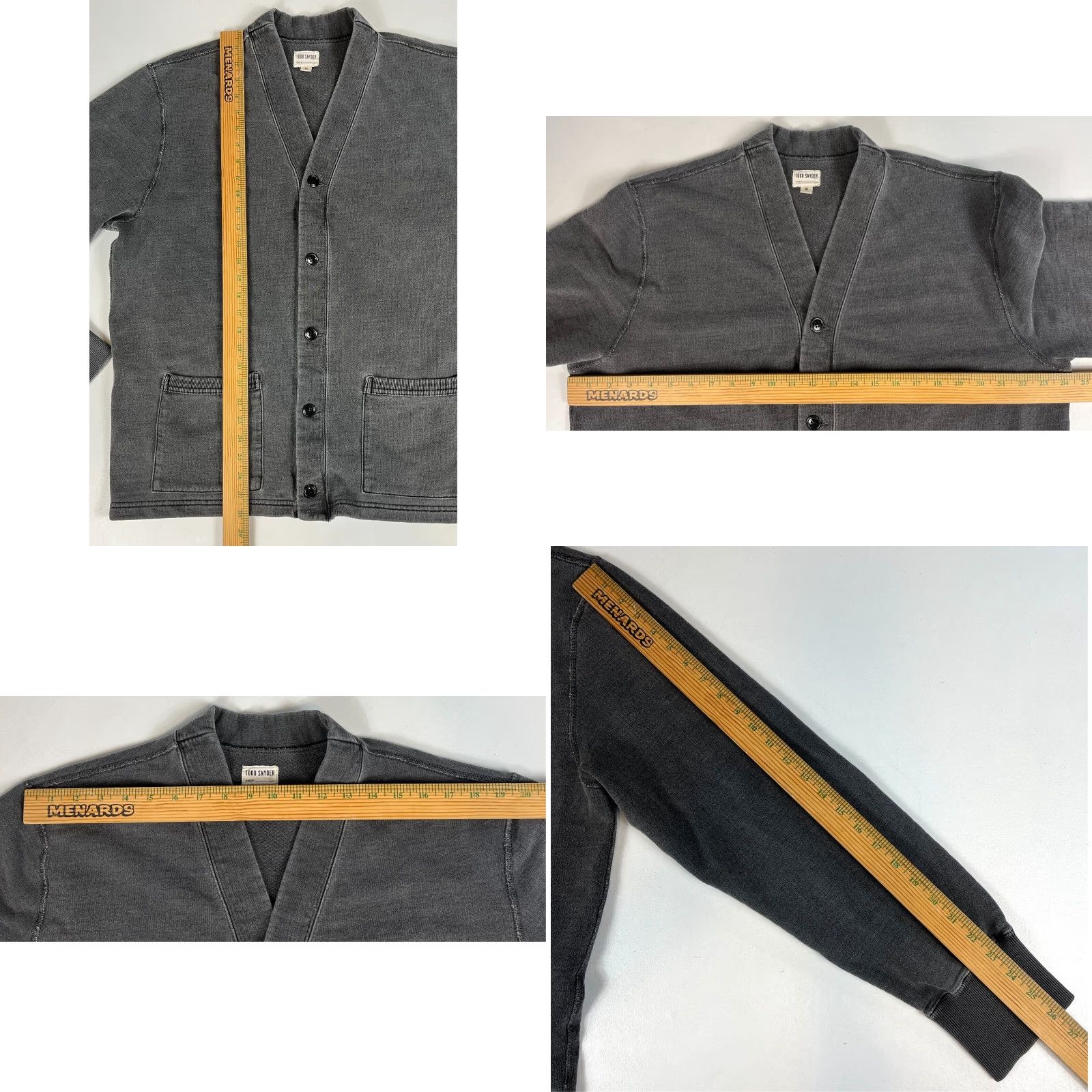 Todd Snyder Todd Snyder Men’s Cardigan Sweatshirt Sweatshirt Cardigan XL Gray Canada 100% Cotton Vintage? (adjust as per rules) Size US XL / EU 56 / 4 - 9 Thumbnail