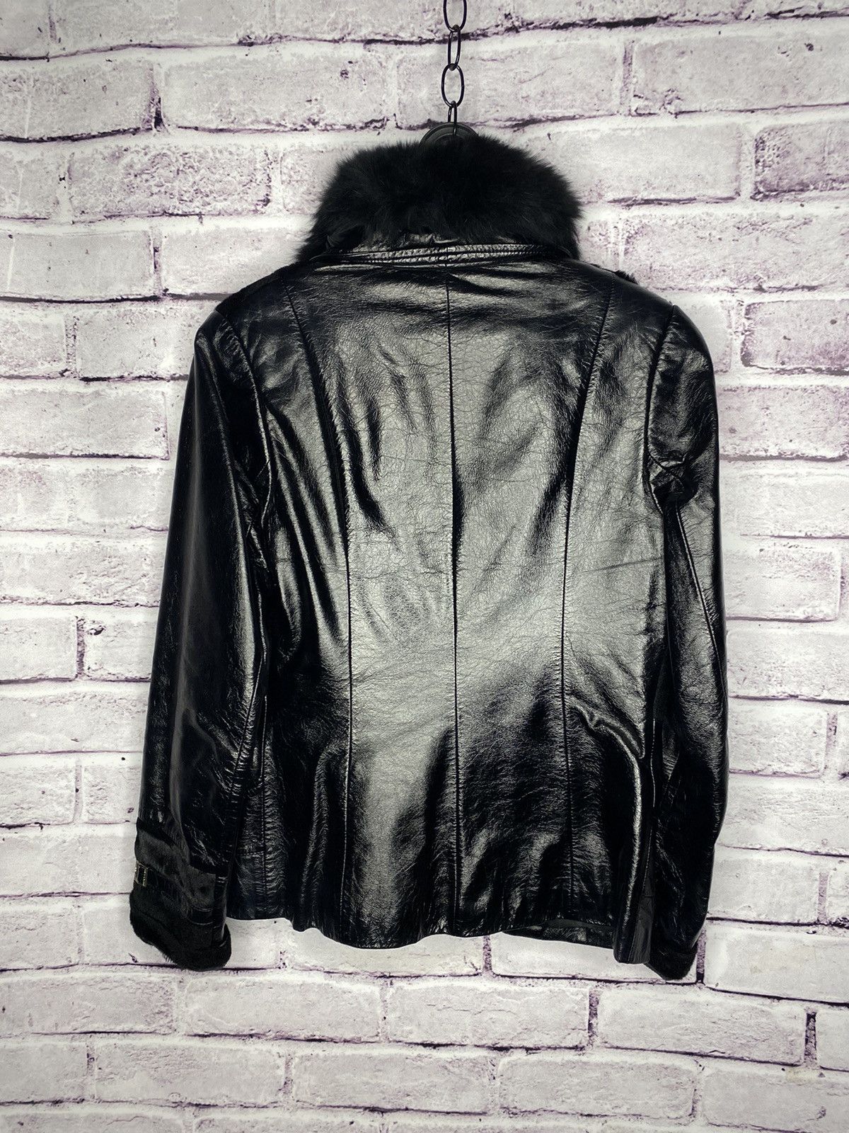 Vintage women's genuine sheepskin coat with fur vintage Size S / US 4 / IT 40 - 13 Thumbnail