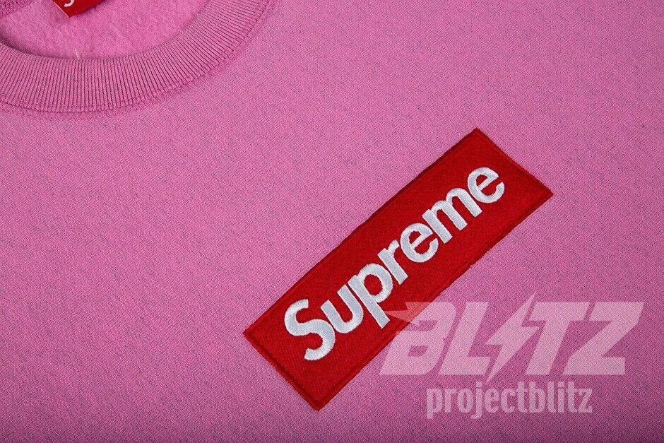 Supreme FW15 SUPREME BOX LOGO CREWNECK SWEATSHIRT HEATHER PINK M Size US M / EU 48-50 / 2 - 3 Thumbnail