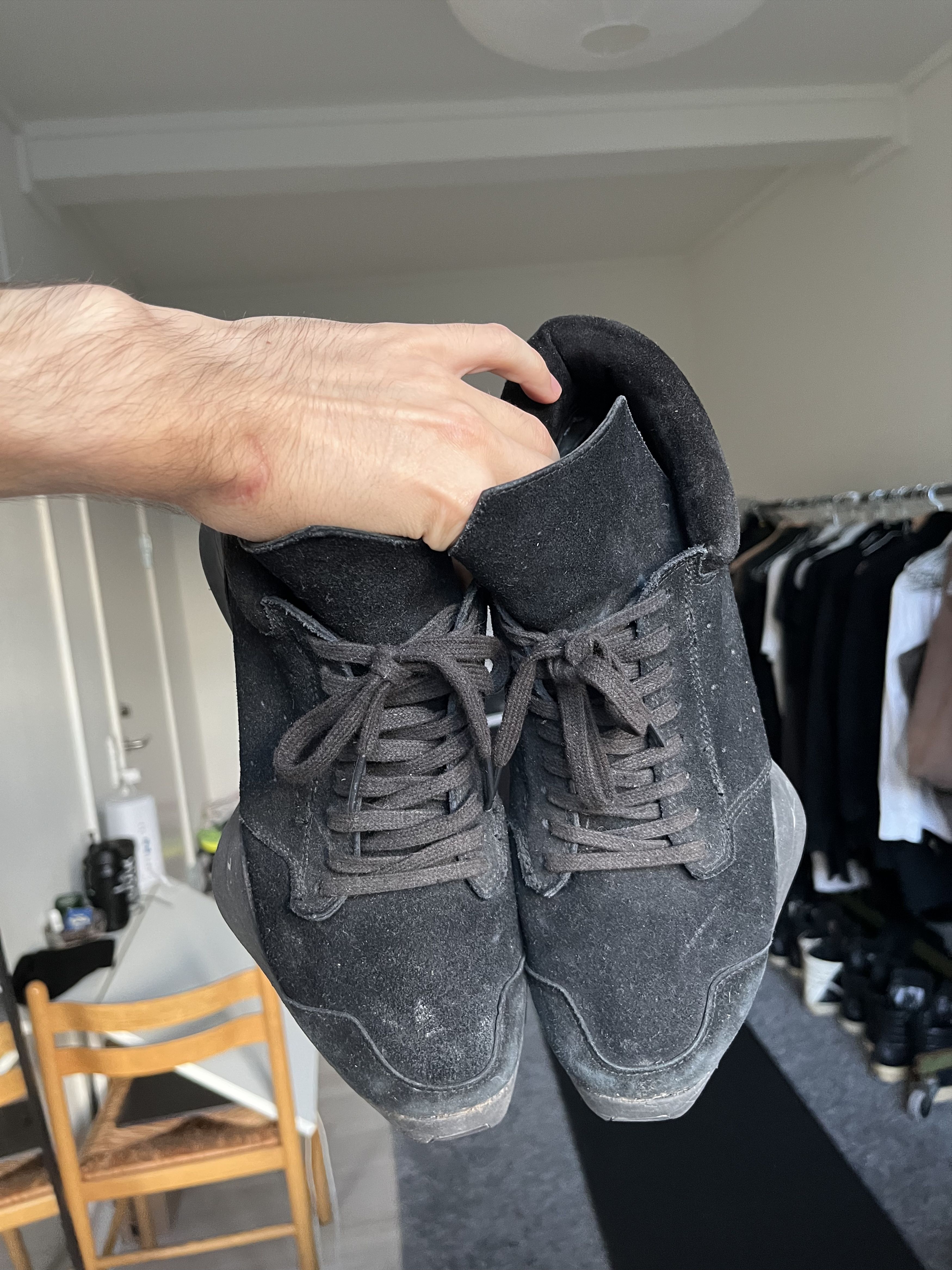 Adidas × Rick Owens Rick Owens x Adidas Vicious runners black suede Size US 8.5 / EU 41-42 - 4 Thumbnail