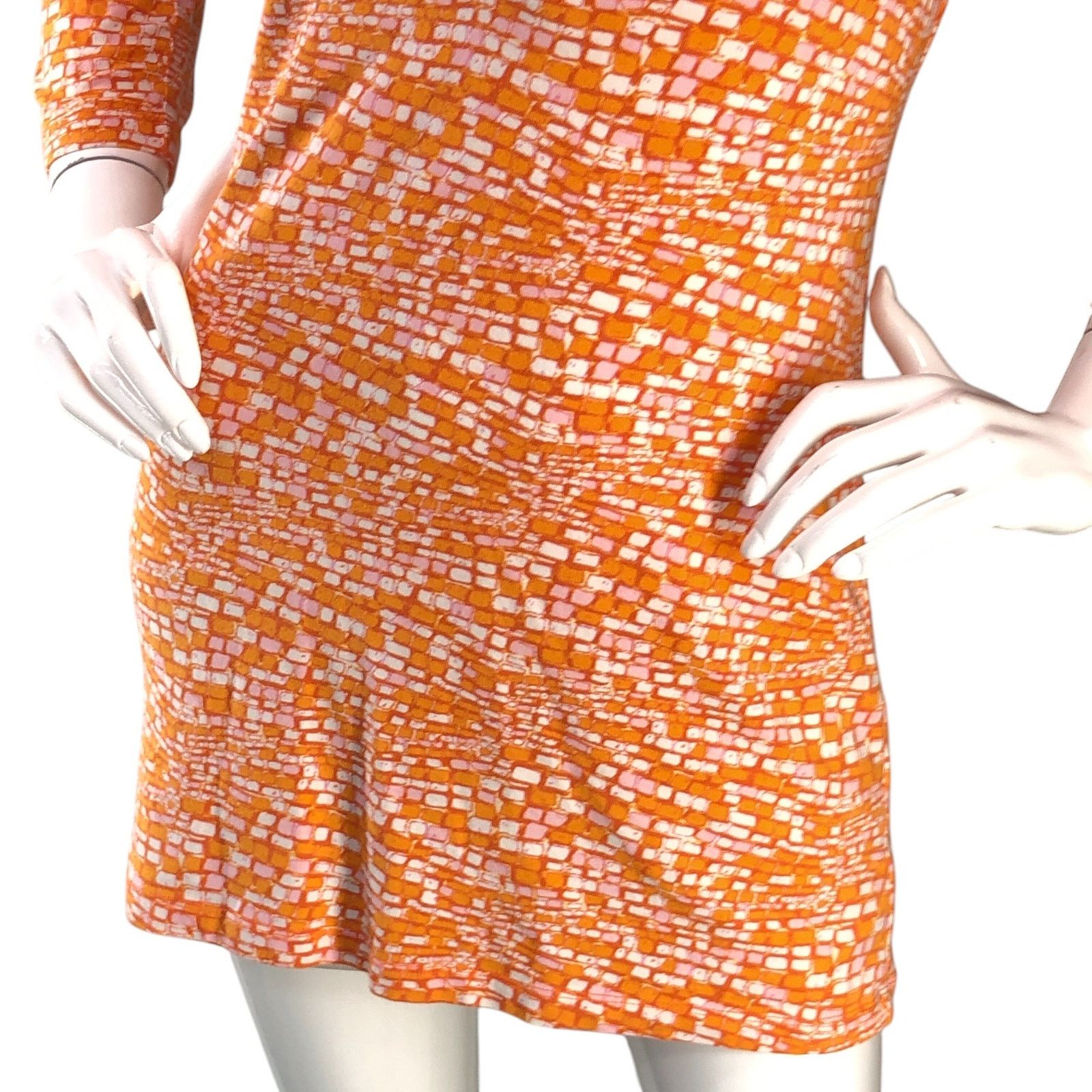 J.McLaughlin J McLaughlin Size XS Dress Mini Tunic Length Stretch Orange Size XS / US 0-2 / IT 36-38 - 3 Thumbnail