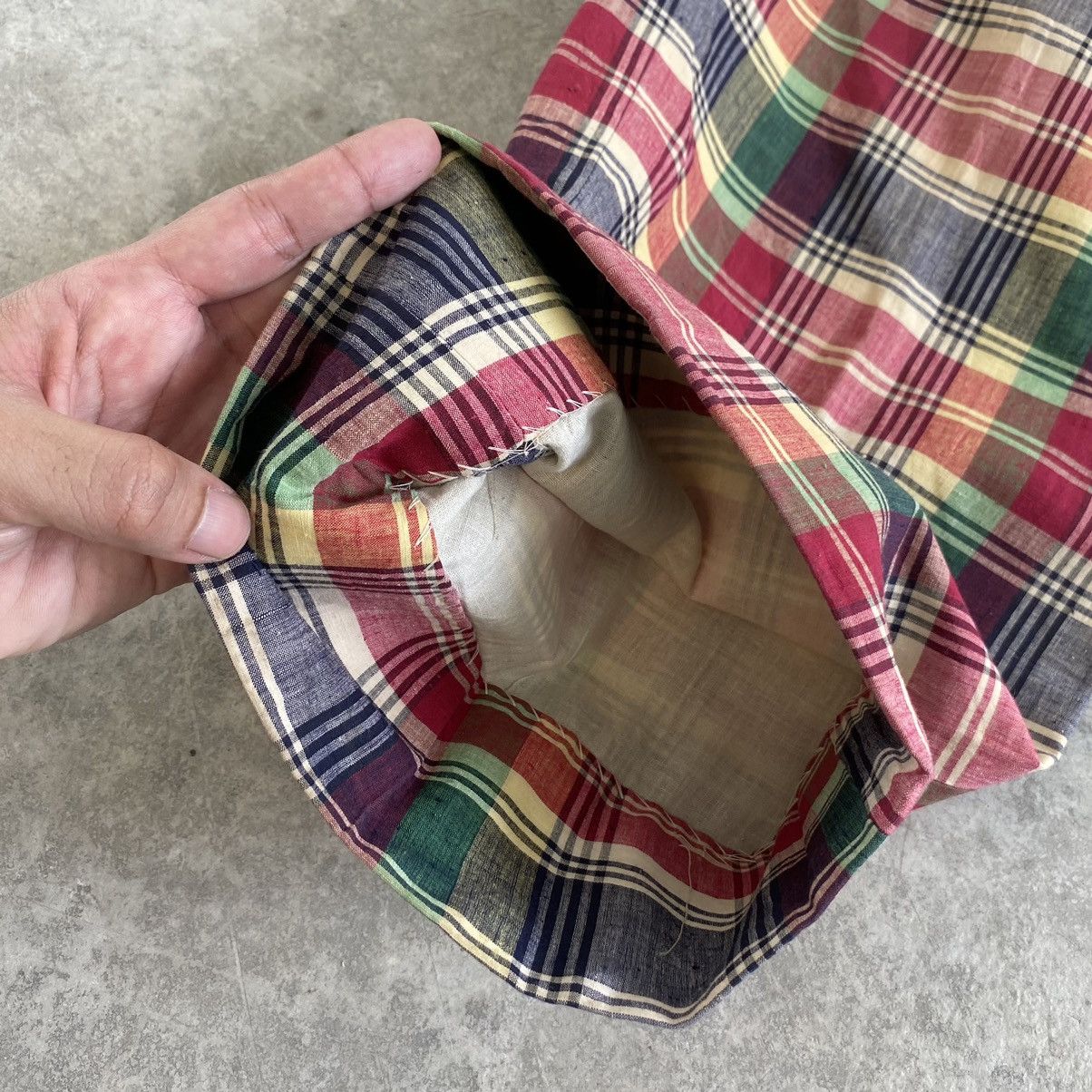 Polo Ralph Lauren Vintage 70’s Polo Ralph Lauren Madras Checks Baggy Trousers Size US 36 / EU 52 - 5 Thumbnail