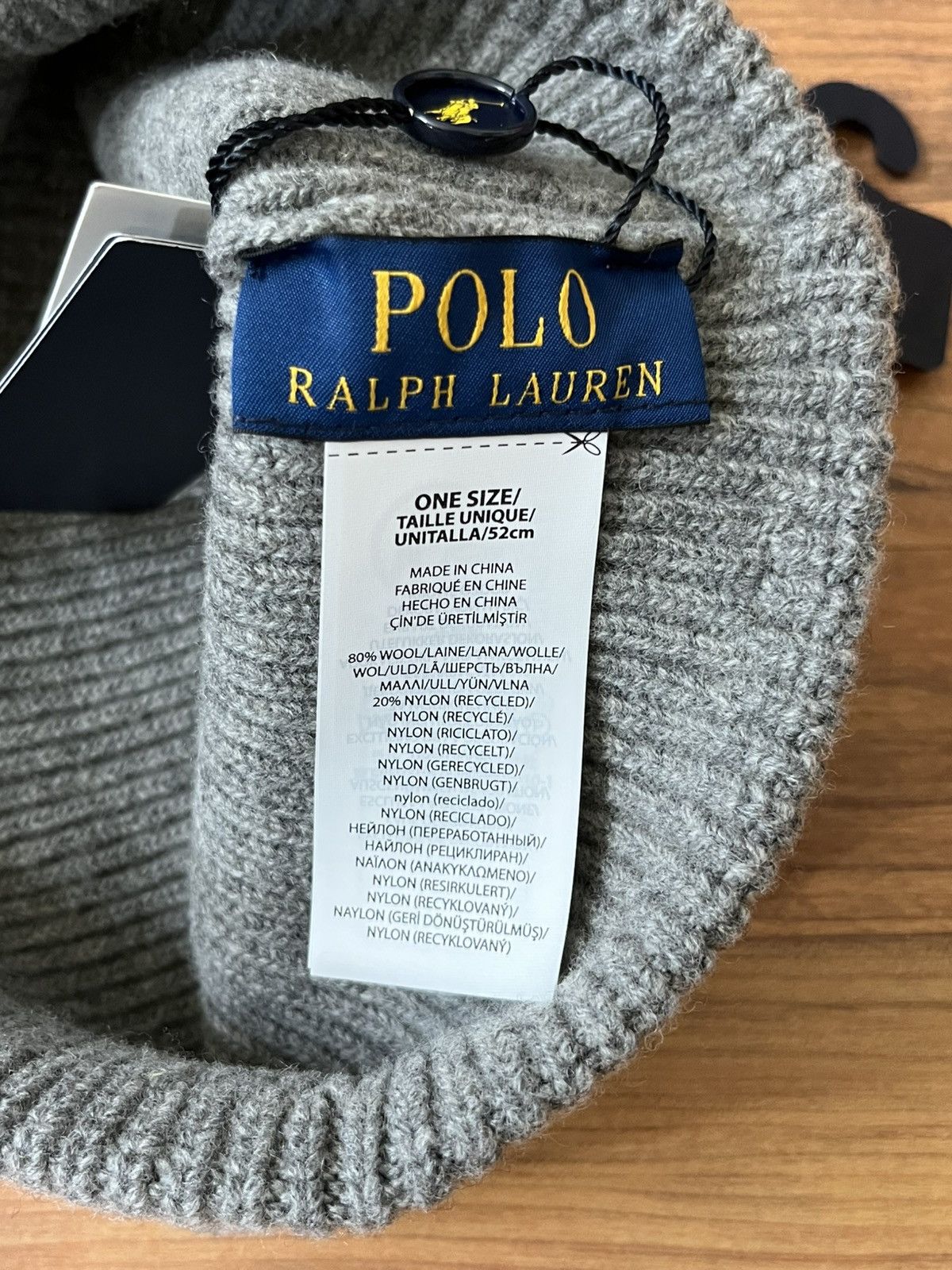 Polo Ralph Lauren Polo Ralph Lauren Signature Pony Wool-Blend Beanie Size ONE SIZE - 5 Thumbnail