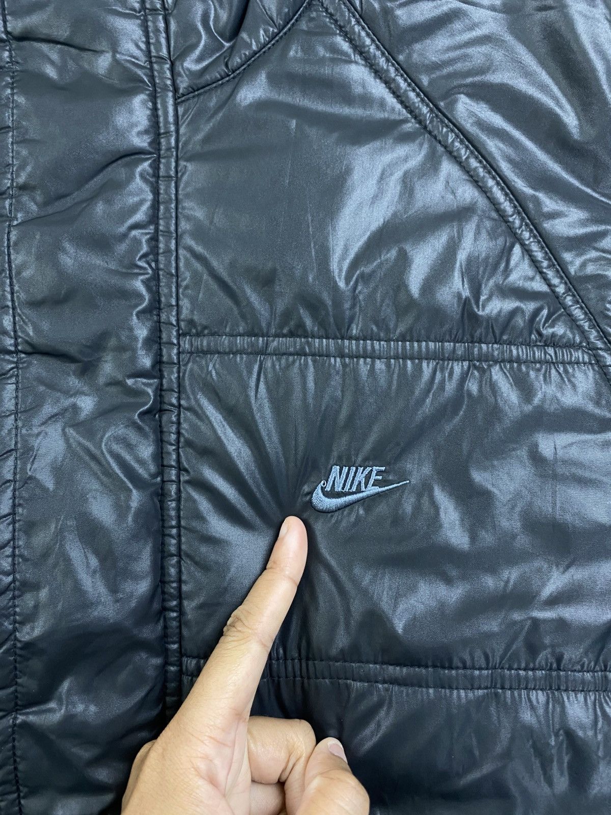 Nike × Vintage Vintage Nike Double Pocket Puffer Down Jacket Size US M / EU 48-50 / 2 - 10 Thumbnail