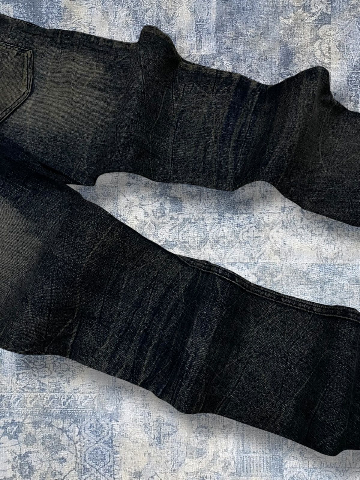 Japanese Brand Vintage 1990s Japan Designer Semantic Iconic Mudwash Denim Size US 34 / EU 50 - 14 Thumbnail