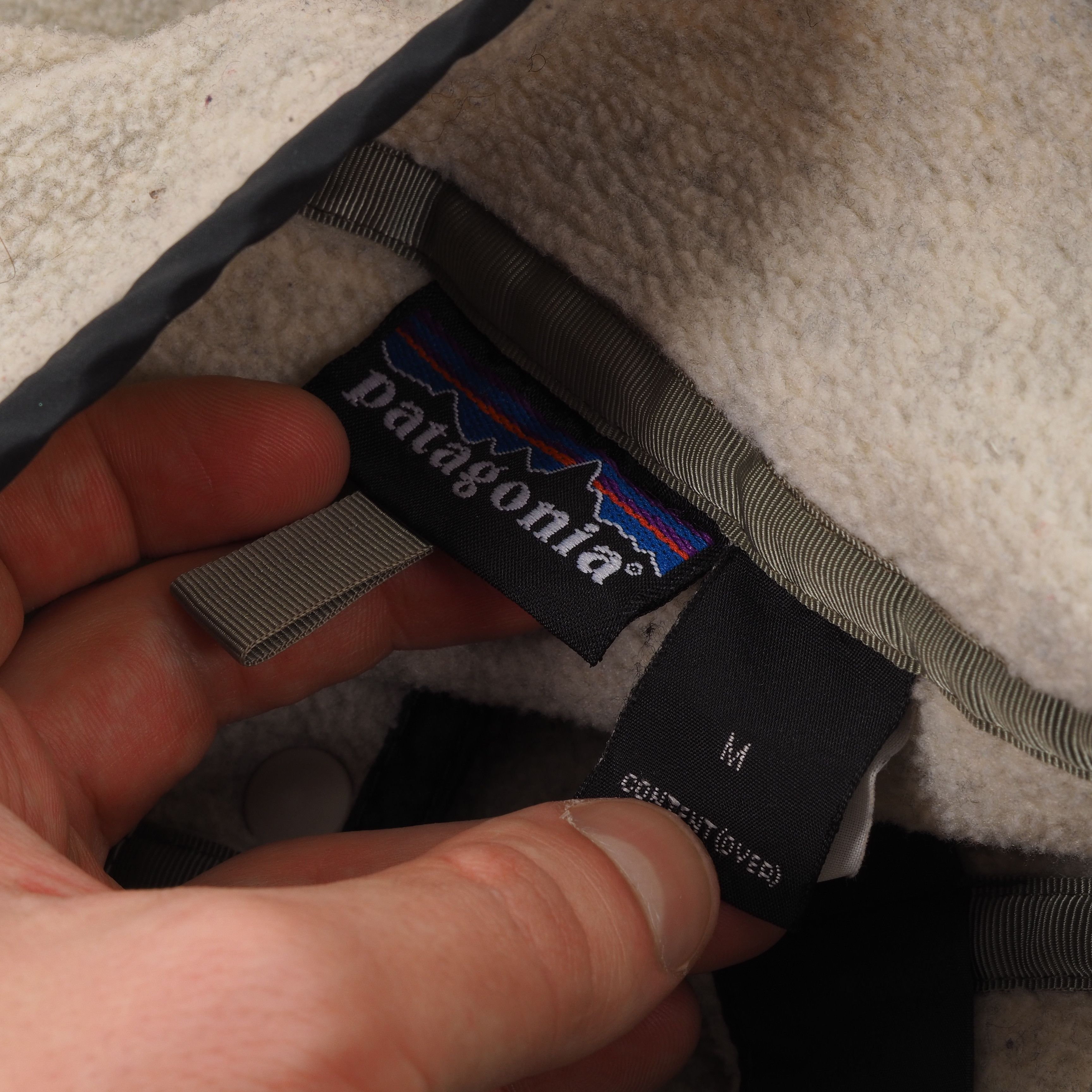 Patagonia × Vintage Patagonia Synchilla Vintage 90s Men's Fleece Beige Jacket Size US M / EU 48-50 / 2 - 3 Thumbnail