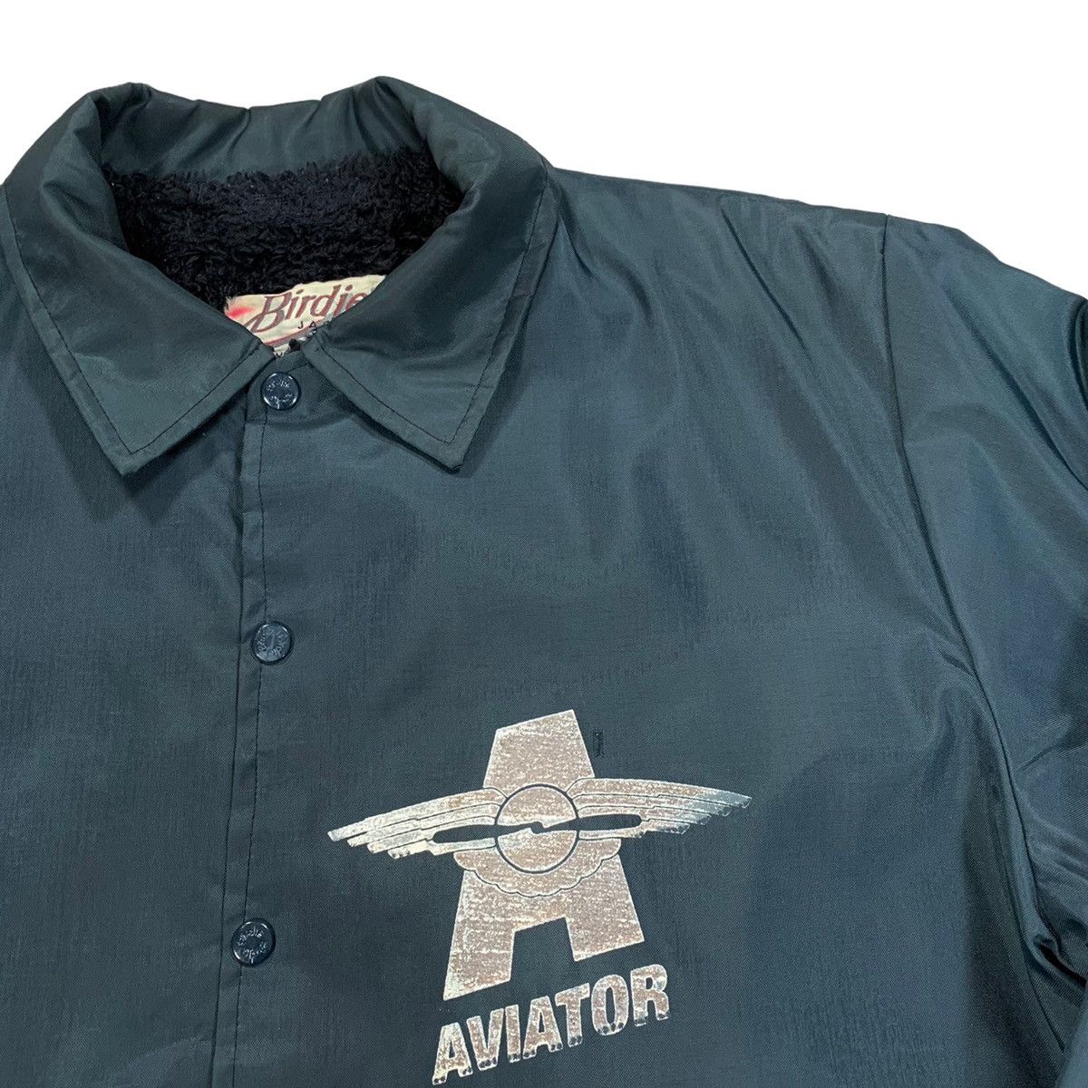 Vintage VTG Birdie By Richard A. Leslie Lined Aviator Bomber Jacket Size US M / EU 48-50 / 2 - 2 Thumbnail