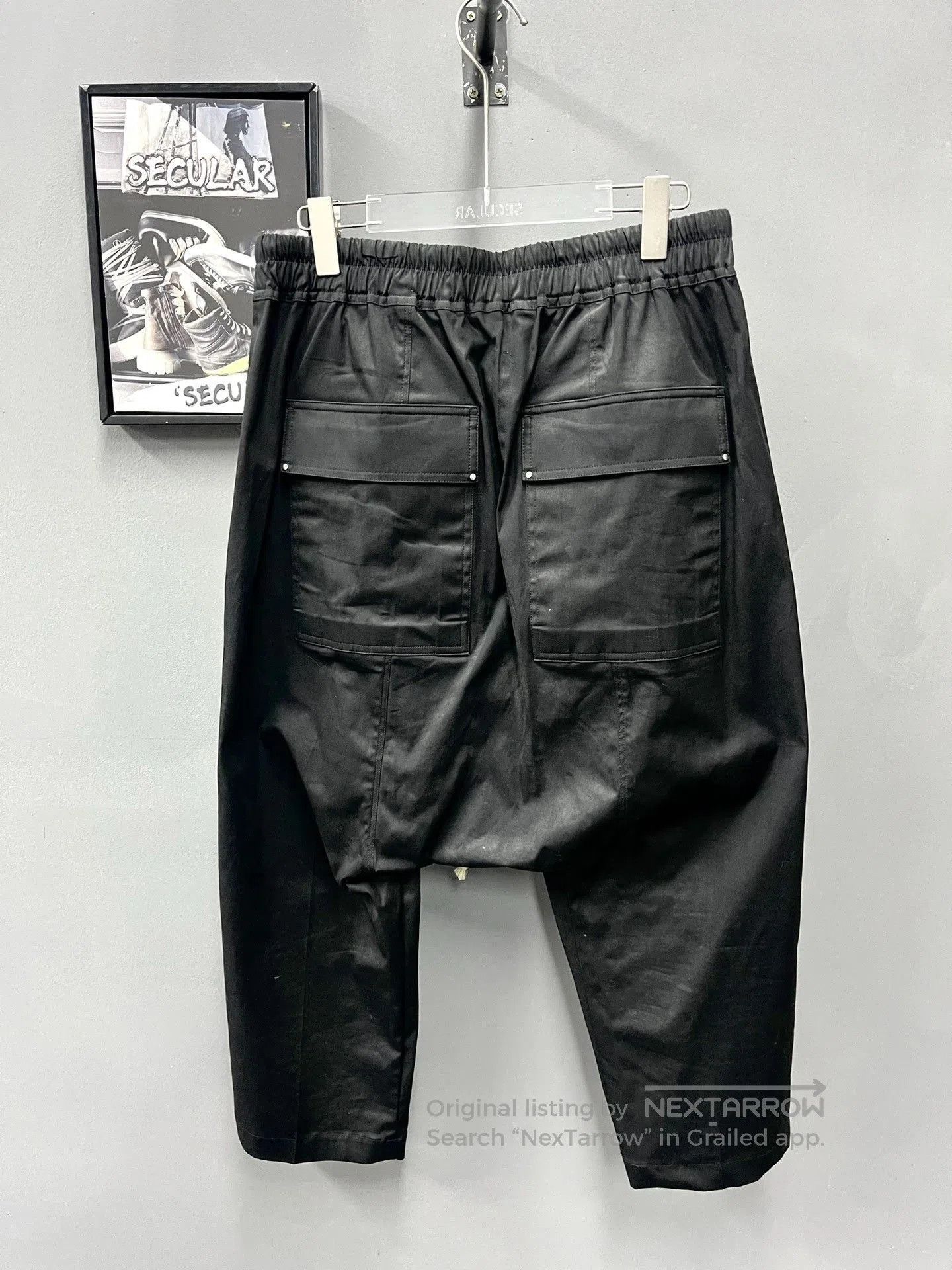 Rick Owens Rick Owens Main Line Cropped Black Pants. Size US 35 - 4 Thumbnail