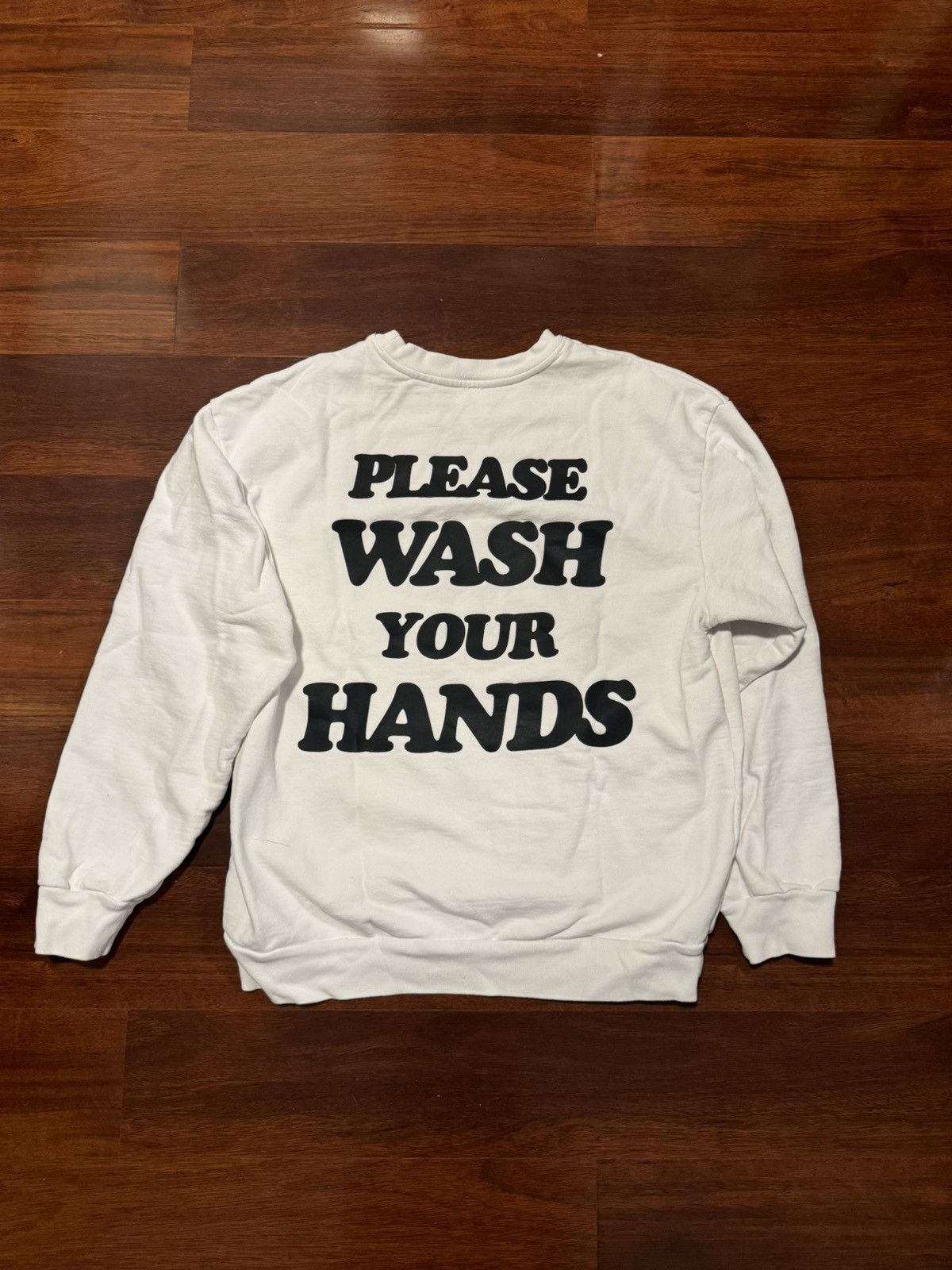 Talentless White Talentless Please Wash Your Hands Crewneck Size US XL / EU 56 / 4 - 3 Thumbnail