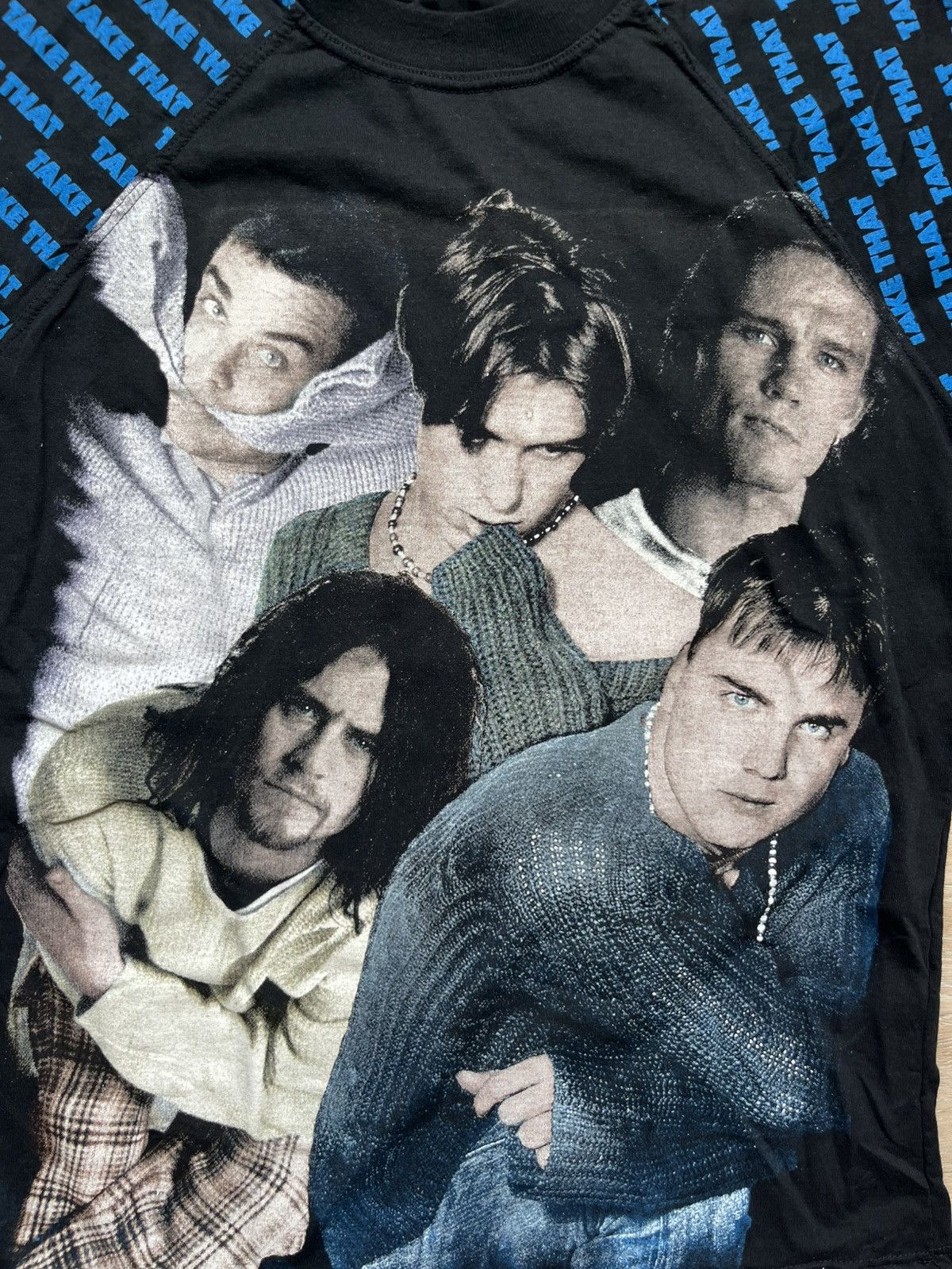 Band Tees Vintage 90s Take That Band Rap Boot Tee Size US L / EU 52-54 / 3 - 3 Thumbnail