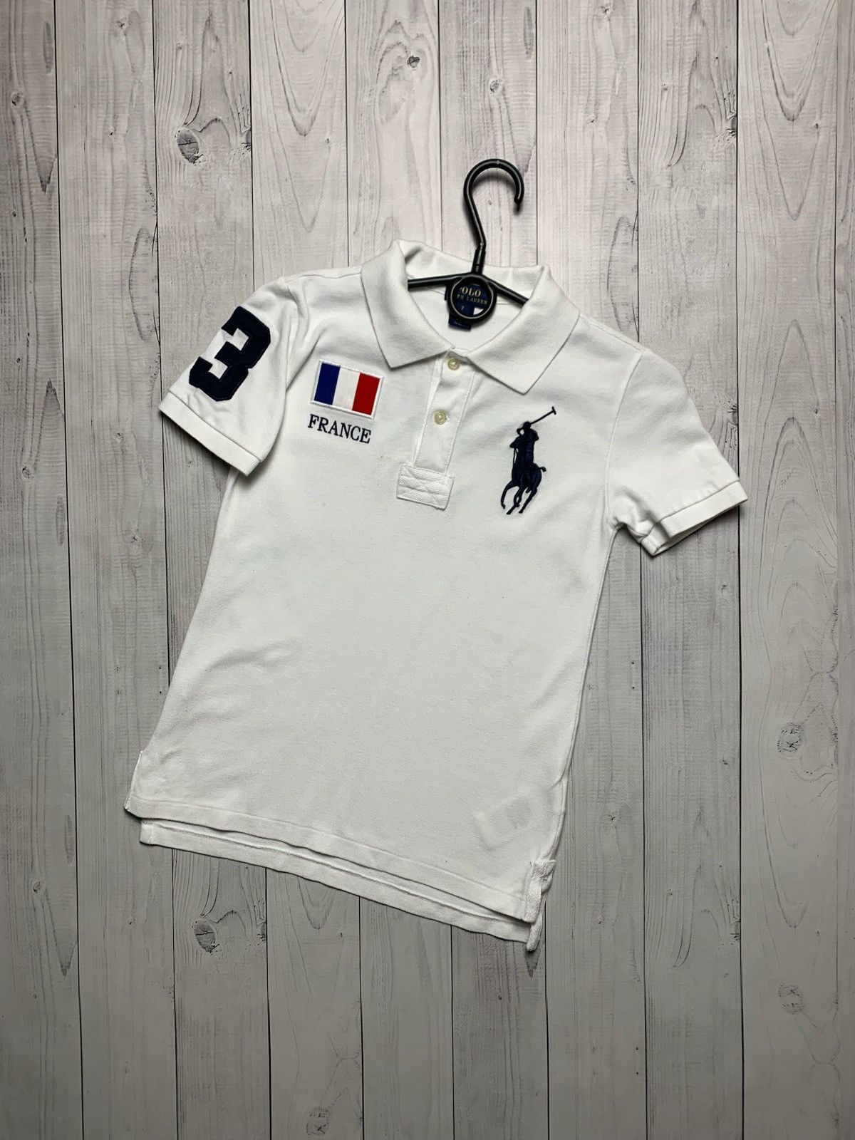 Polo Ralph Lauren × Vintage Vintage polo Ralph Lauren France rare size Kids big logo Size US XXS / EU 40 - 1 Thumbnail