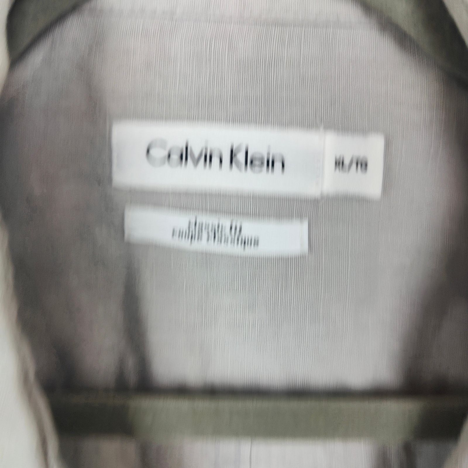 Calvin Klein Calvin Klein Linen Button Up Shirt Mens XL Gray Roll Tab Size US XL / EU 56 / 4 - 4 Thumbnail