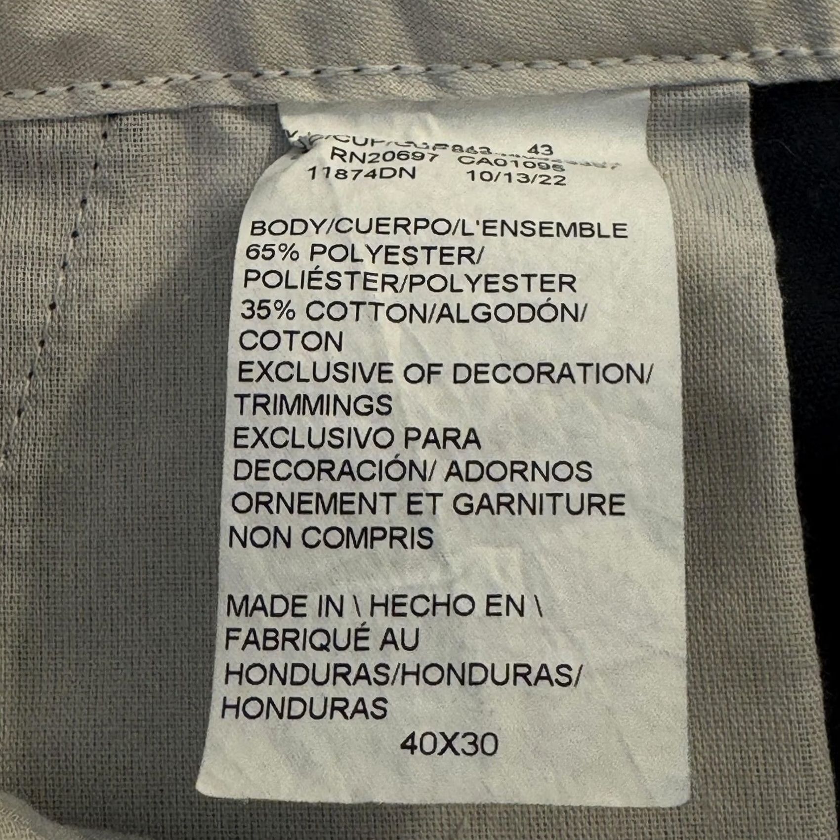 Dickies Dickies 874 Pants Mens 40x30 Navy Blue Workwear Poly Cotton Uniform Original Fit Size US 40 / EU 56 - 4 Thumbnail