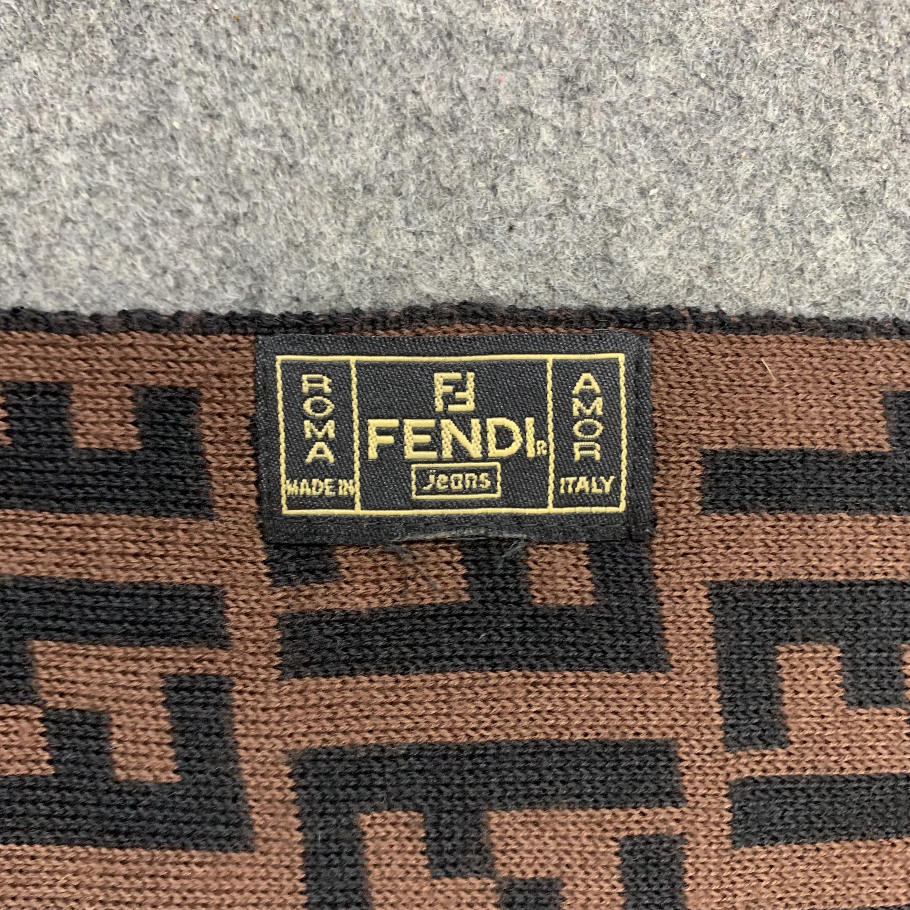 Fendi Fendi Scarf Wool Muffler Neck Wrap BL9326 Size ONE SIZE - 4 Thumbnail