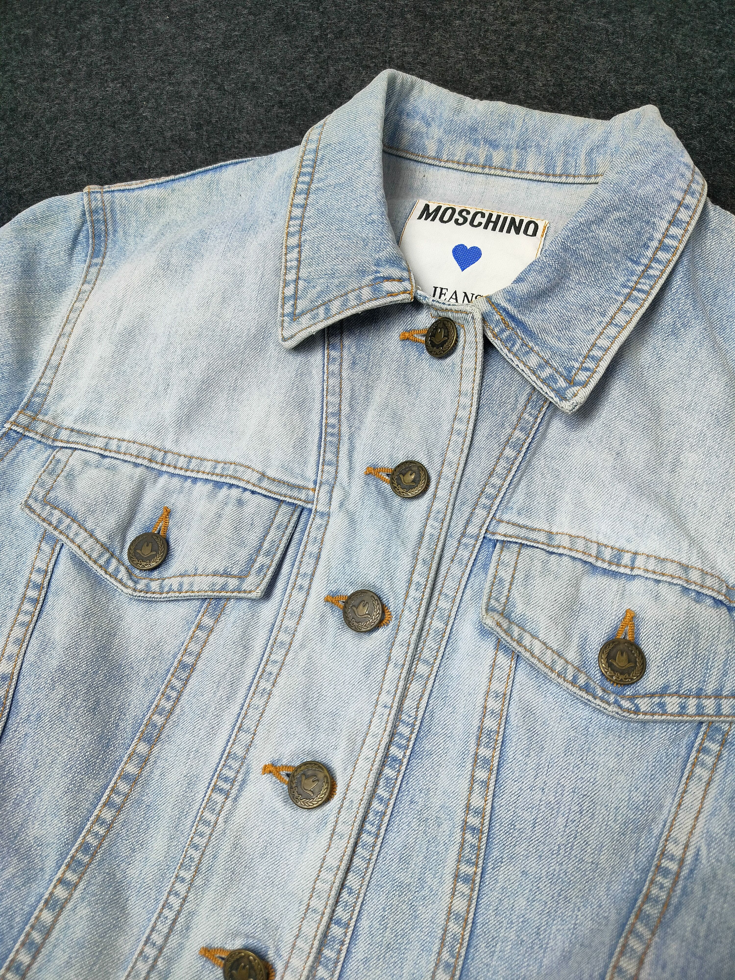 Moschino Vintage Moschino Jeans 1990's Denim Jacket Size S / US 4 / IT 40 - 5 Thumbnail