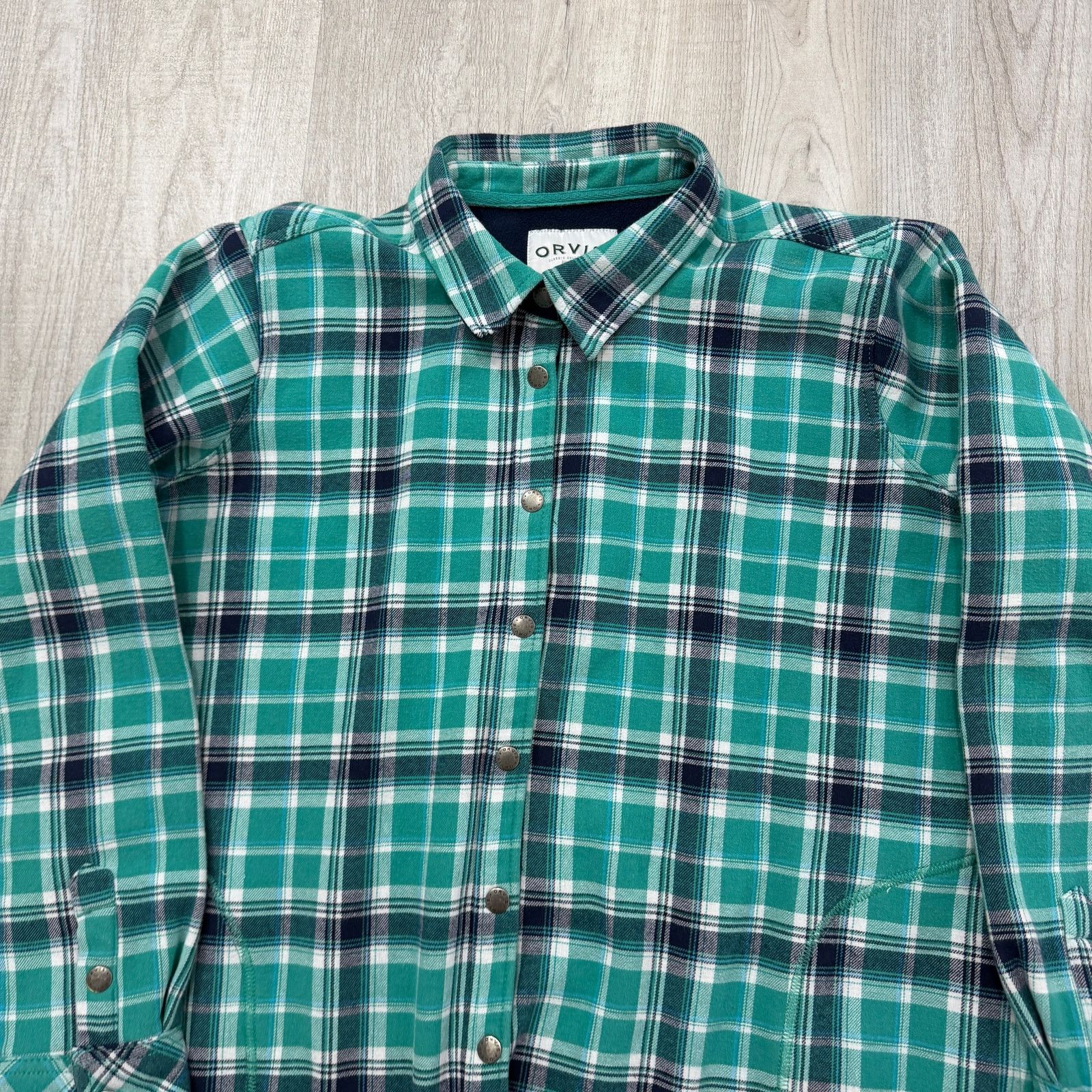 Orvis Orvis Fleeced Lined Flannel Pinnacle Shirt Jacket 2XL Size XXL / US 16-18 / IT 52-54 - 2 Thumbnail