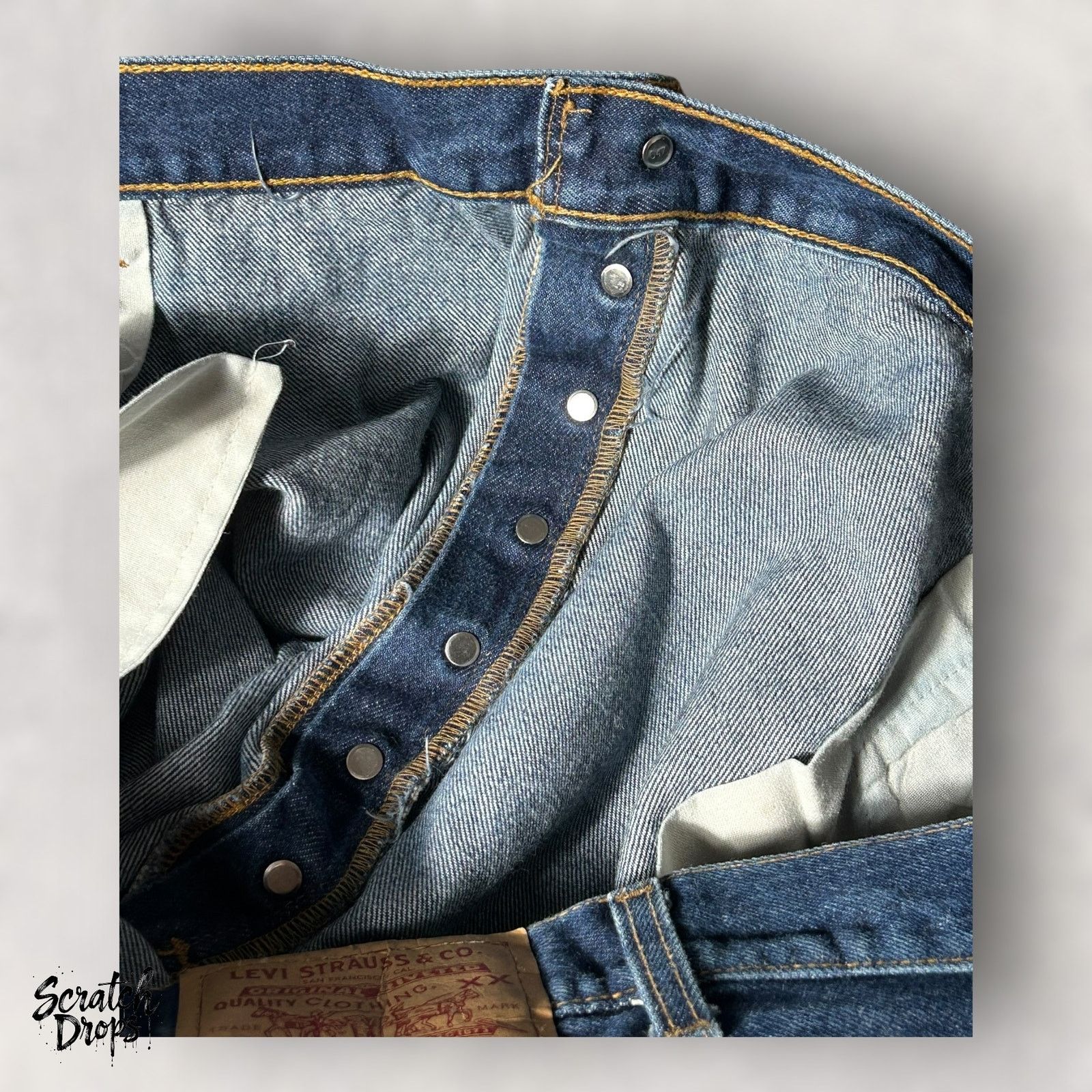Levi's Vintage Levi’s 501xx Shrink-to-Fit Jeans Y2K USA W54 L32 501 Size US 38 / EU 54 - 6 Thumbnail