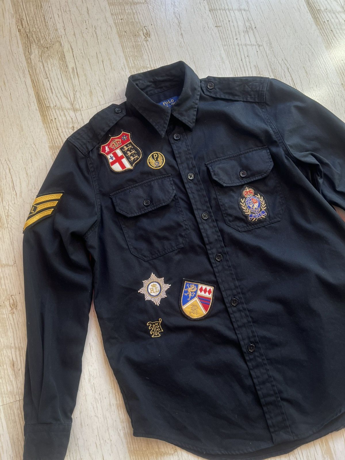 Polo Ralph Lauren Polo Ralph Lauren Patchwork Twill Military Crest Shirt – XS Size XS / US 0-2 / IT 36-38 - 7 Thumbnail