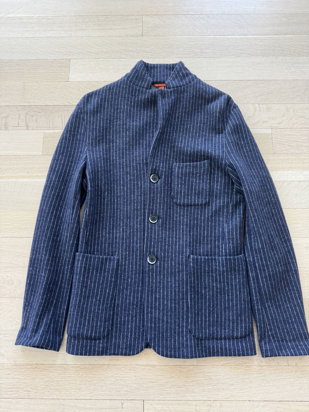 Barena Blue pinstripe blazer Size 40R - 3 Thumbnail